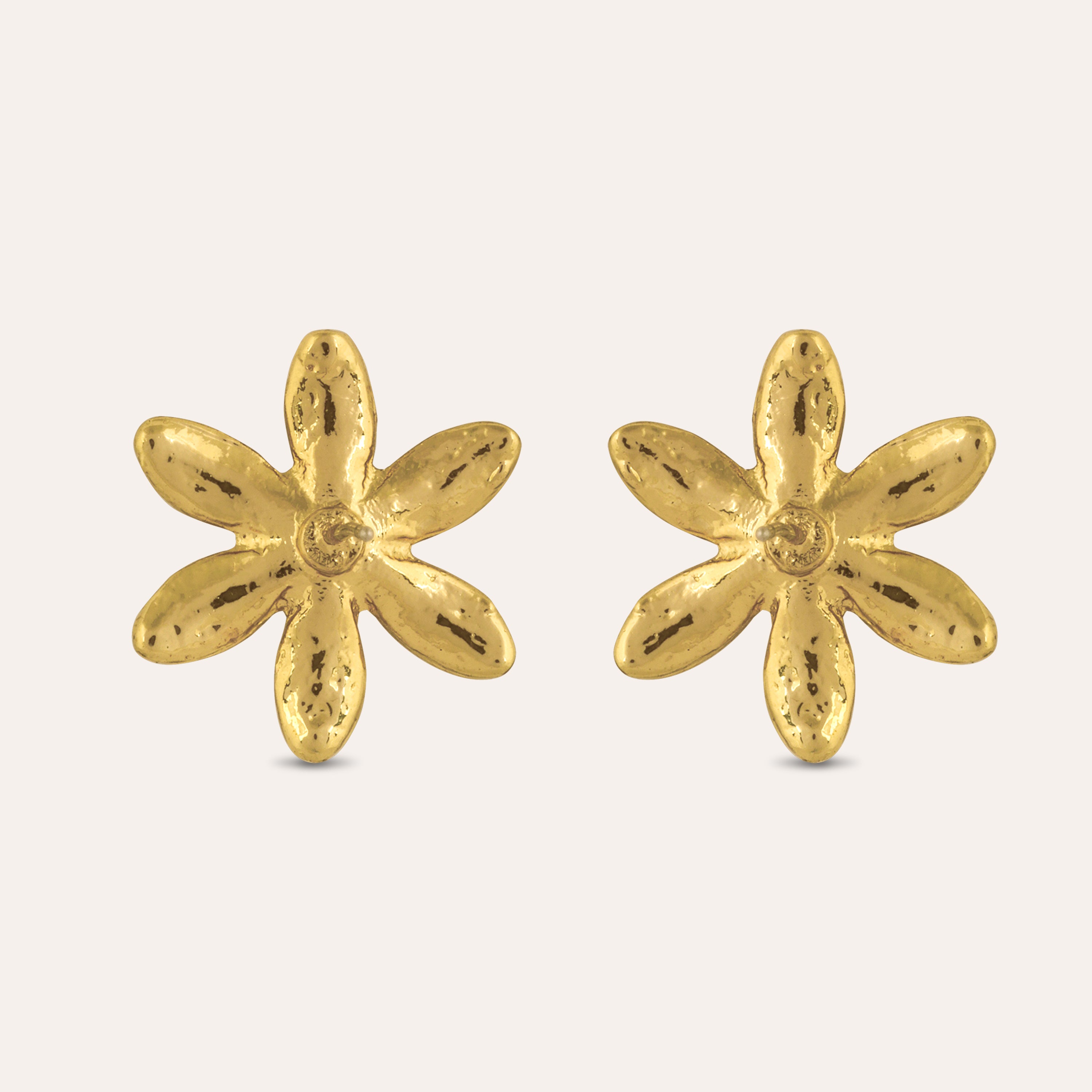 TFC Hibiscus Gold Plated Pearl Stud Earrings-Discover daily wear gold earrings including stud earrings, hoop earrings, and pearl earrings, perfect as earrings for women and earrings for girls.Find the cheapest fashion jewellery which is anti-tarnis​h only at The Fun company