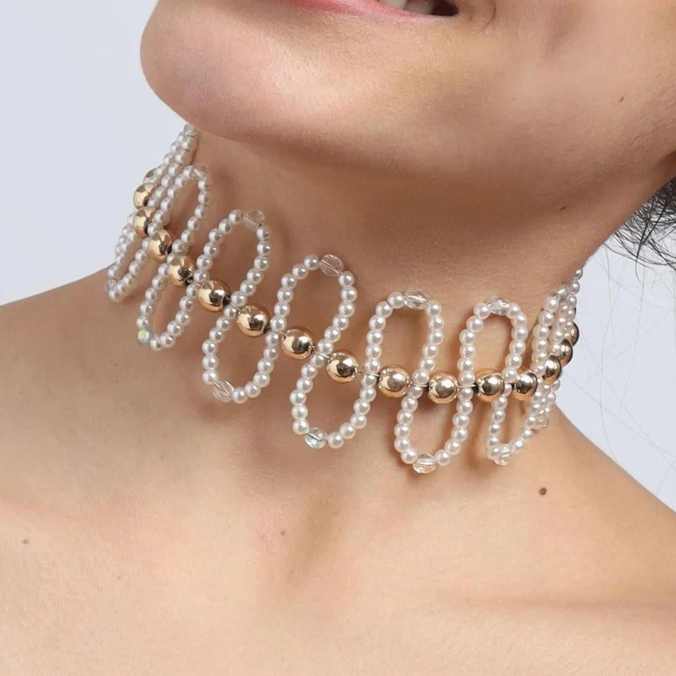 TFC Sonam Kapoor's Pearl Wave Choker Necklace