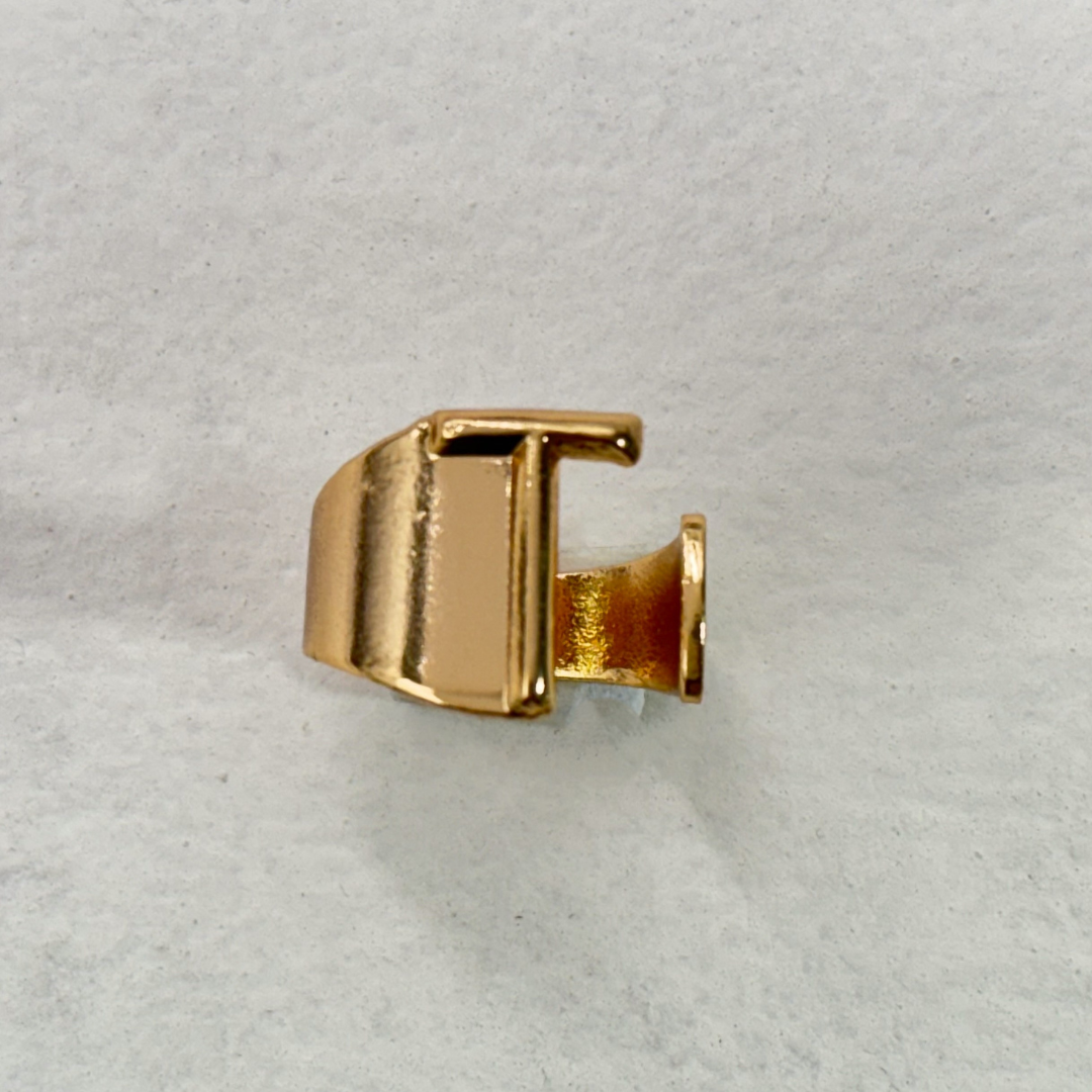 TFC Letter- T Gold Plated Adjustable Ring