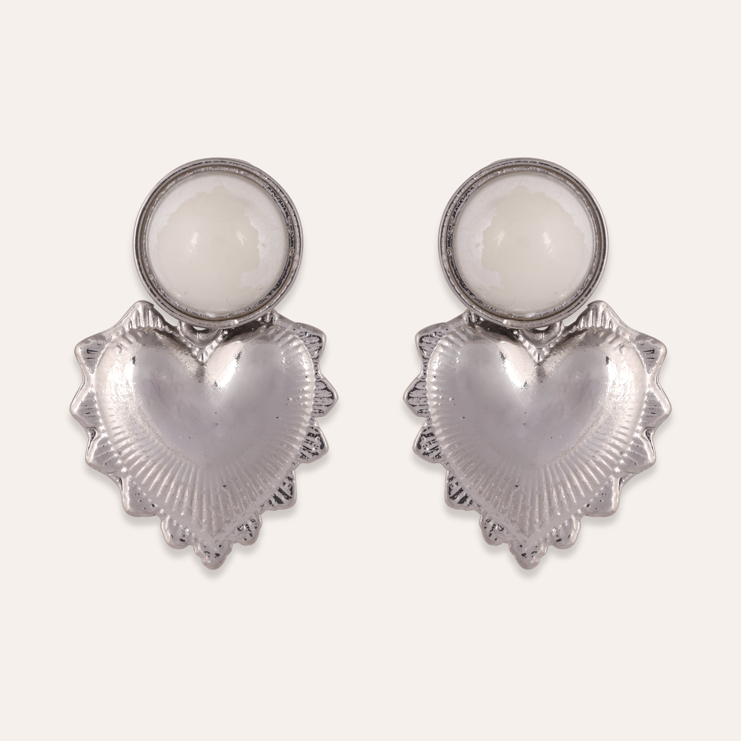 TFC Love Blossom Silver Plated Dangler Earrings