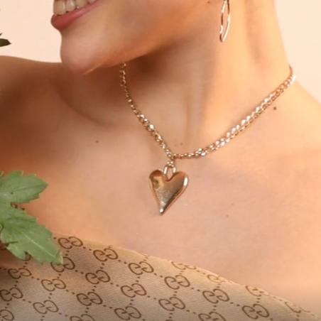 TFC Love Pump Gold Plated Pendant Necklace