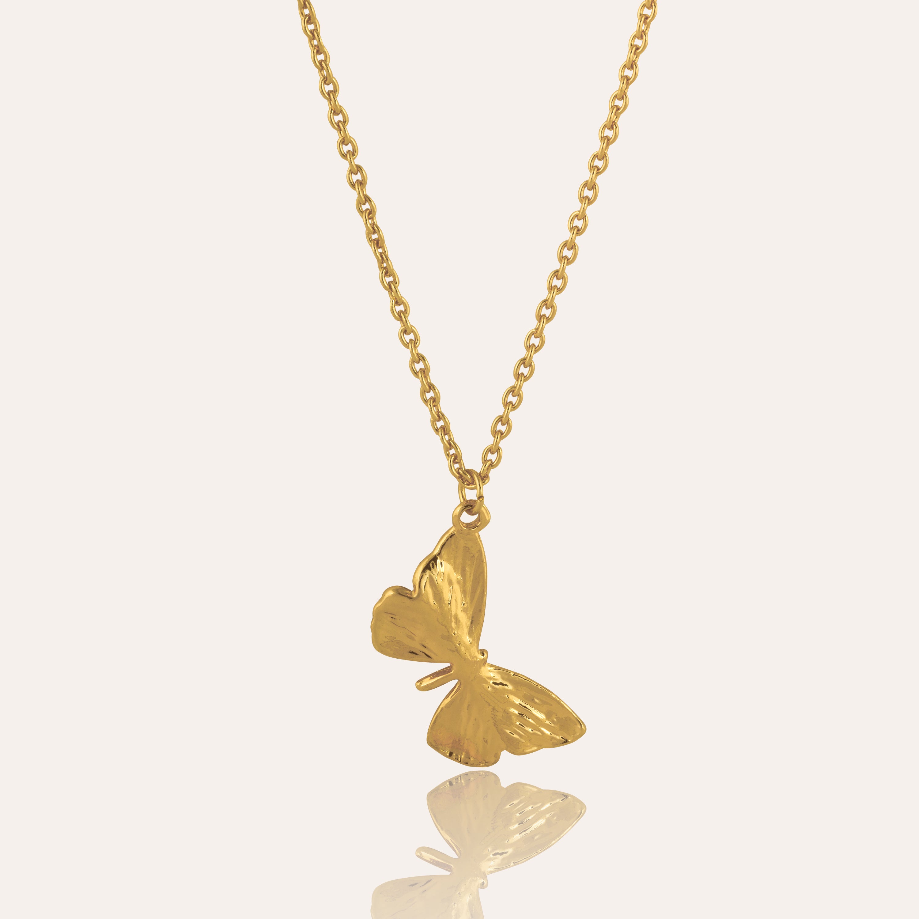 TFC Lucky Butterfly Plated Necklace-Enhance your elegance with our collection of gold-plated necklaces for women. Choose from stunning pendant necklaces, chic choker necklaces, and trendy layered necklaces. Our sleek and dainty designs are both affordable and anti-tarnish, ensuring lasting beauty. Enjoy the cheapest fashion jewellery, lightweight and stylish- only at The Fun Company