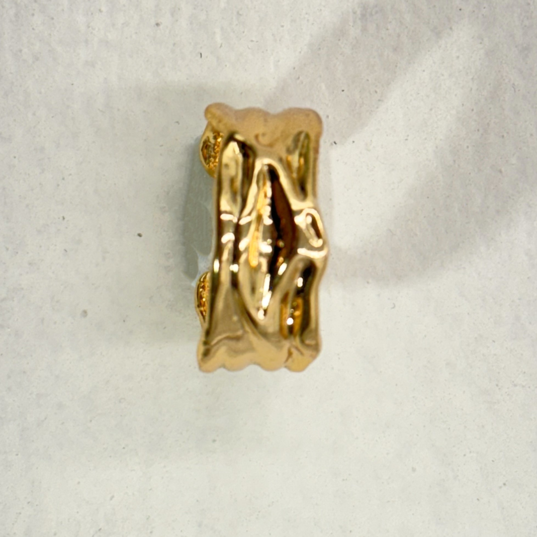 TFC 24K Mashed Glow Gold Plated Adjustable Ring
