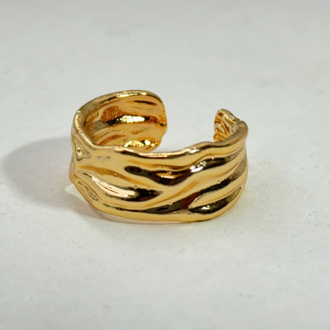 TFC Mashed Glow 24k Gold Plated Adjustable Ring