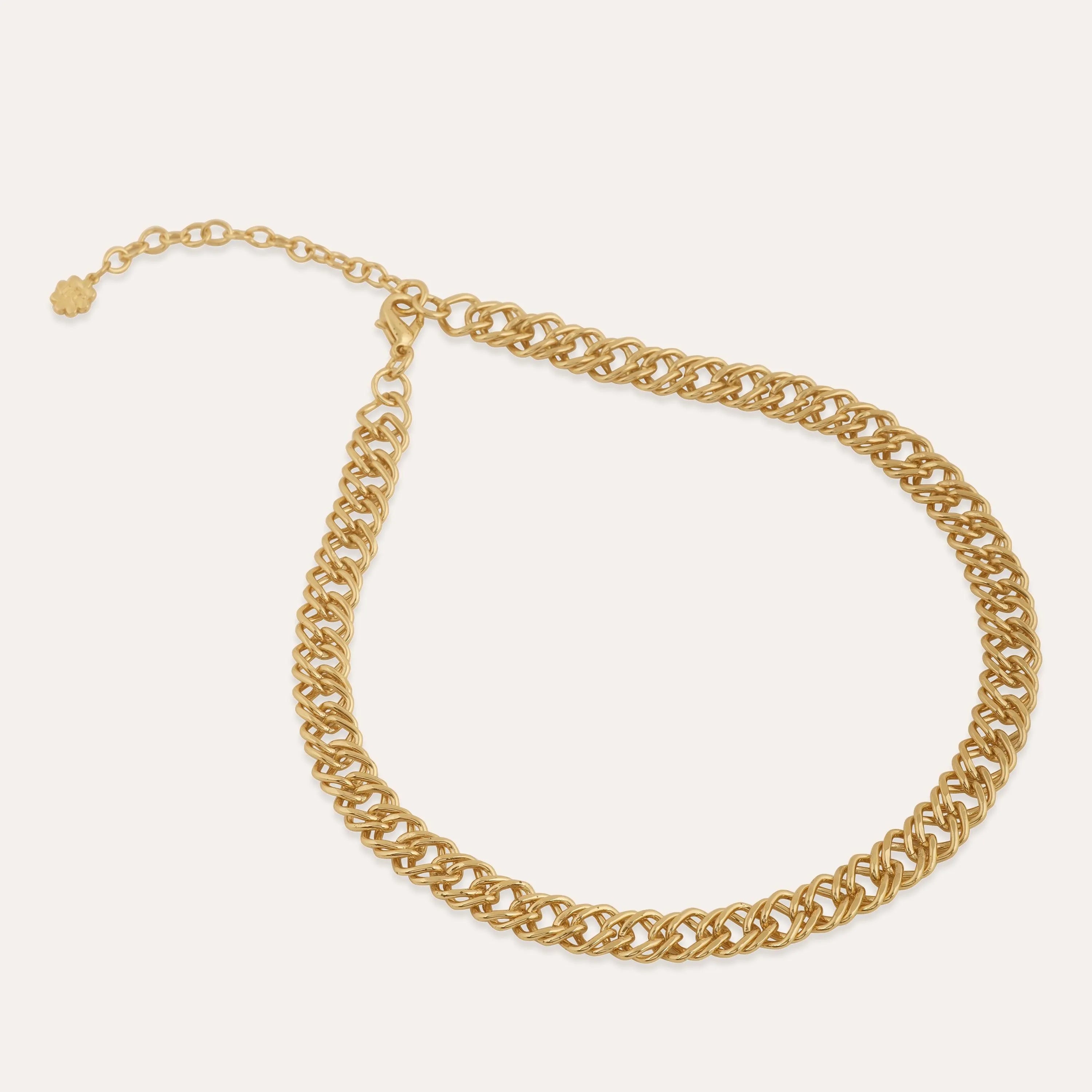 TFC Milano Luxury Gold Plated Chain Necklace-Enhance your elegance with our collection of gold-plated necklaces for women. Choose from stunning pendant necklaces, chic choker necklaces, and trendy layered necklaces. Our sleek and dainty designs are both affordable and anti-tarnish, ensuring lasting beauty. Enjoy the cheapest fashion jewellery, lightweight and stylish- only at The Fun Company