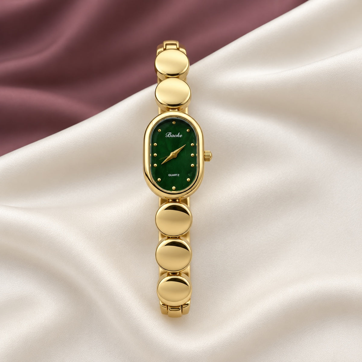 TFC Green Oval Gold Plated Watch (Copy)
