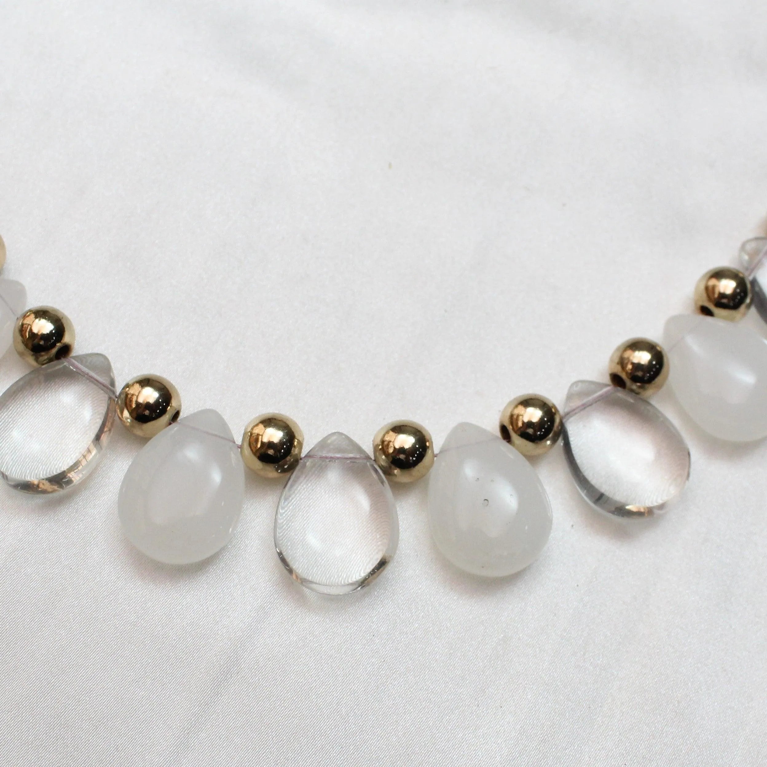 TFC Opaque White Crystal Necklace