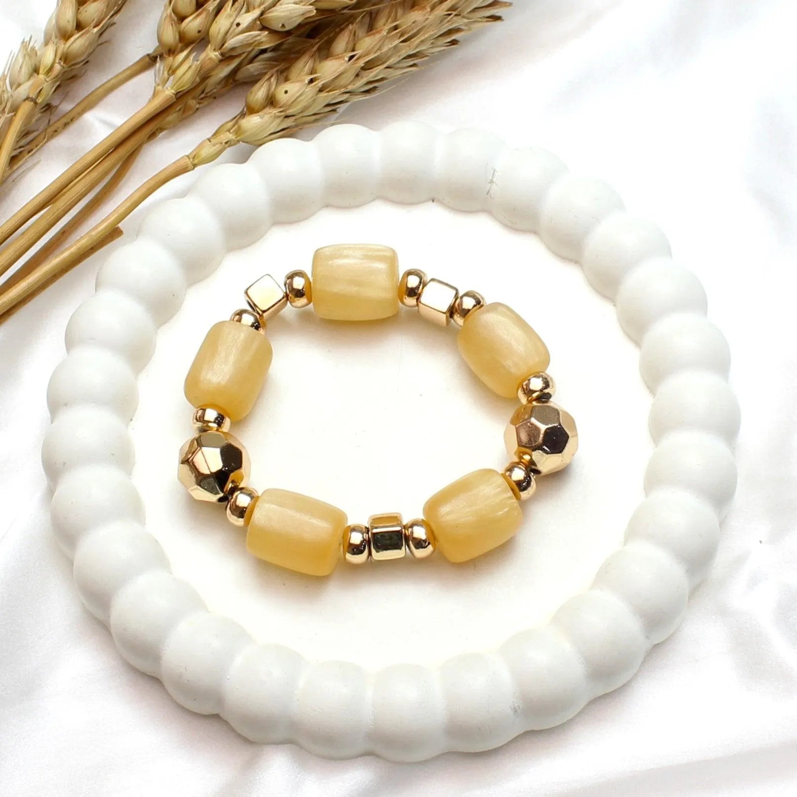 TFC Pale Yellow Gold Plated Adjustable Bracelet