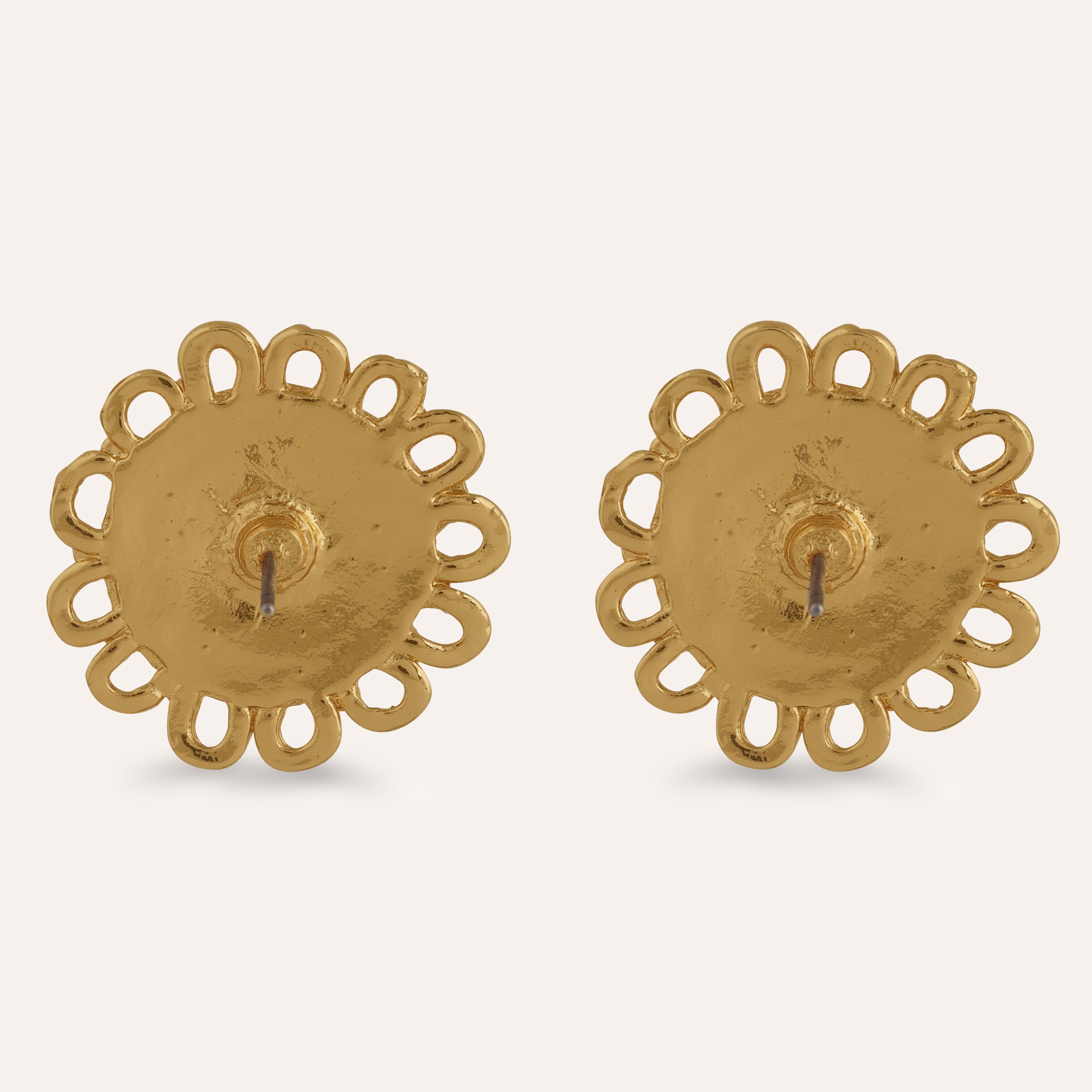TFC Pearl Crown Gold Plated Stud Earrings-Discover daily wear gold earrings including stud earrings, hoop earrings, and pearl earrings, perfect as earrings for women and earrings for girls.Find the cheapest fashion jewellery which is anti-tarnis​h only at The Fun company