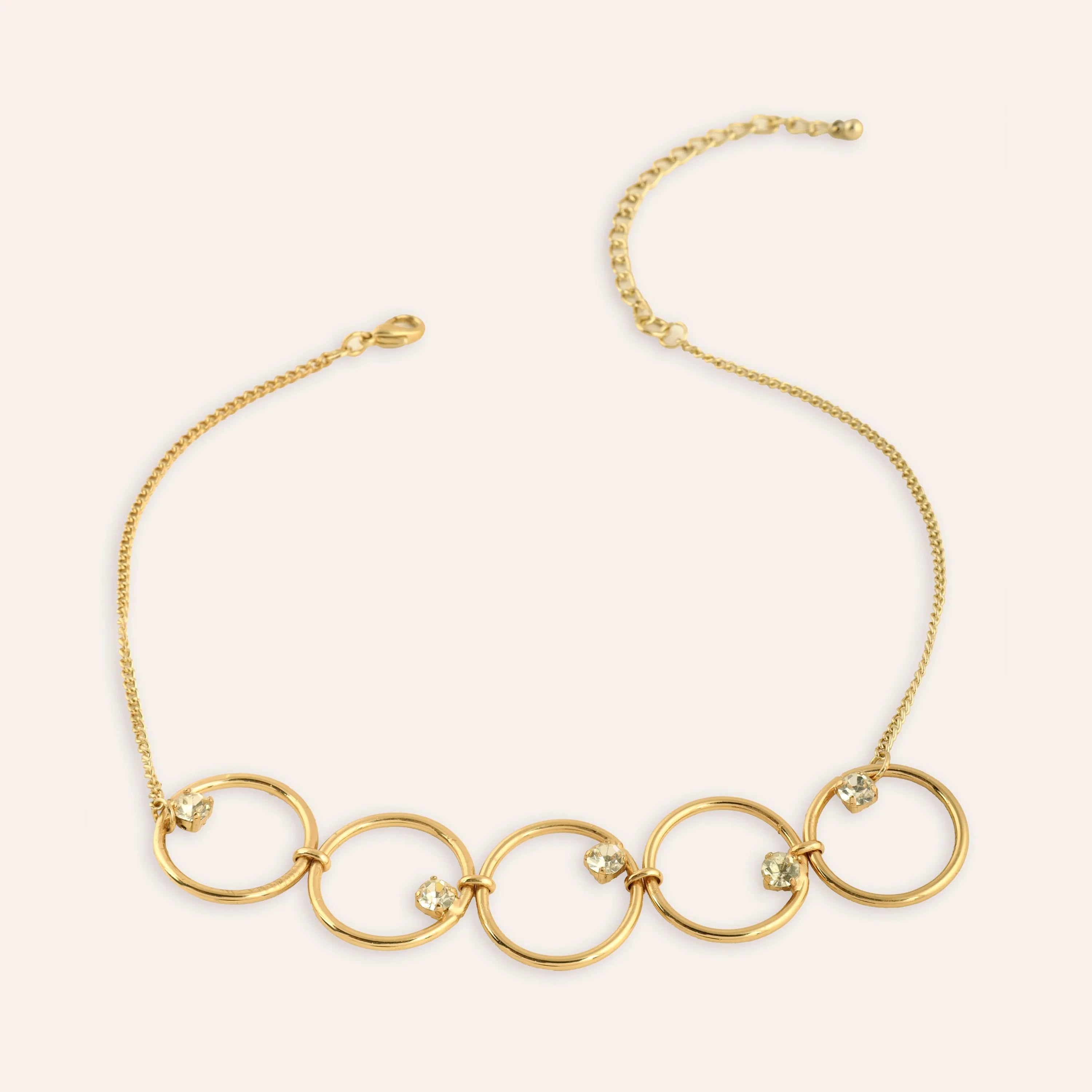 TFC Posy Party Gold Plated Choker Necklace-Enhance your elegance with our collection of gold-plated necklaces for women. Choose from stunning pendant necklaces, chic choker necklaces, and trendy layered necklaces. Our sleek and dainty designs are both affordable and anti-tarnish, ensuring lasting beauty. Enjoy the cheapest fashion jewellery, lightweight and stylish- only at The Fun Company