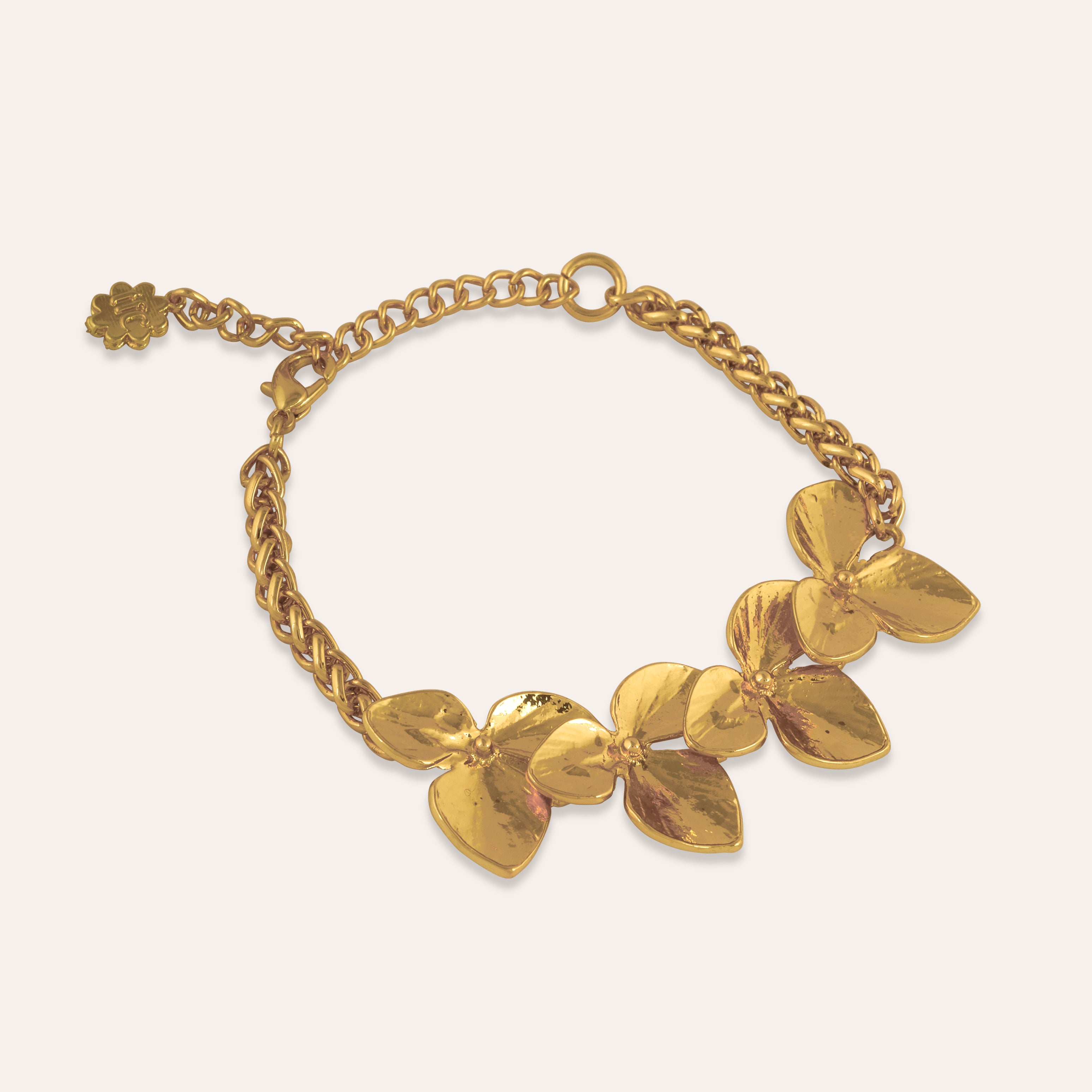 TFC 24K Pretty Petal Gold Plated Bracelet