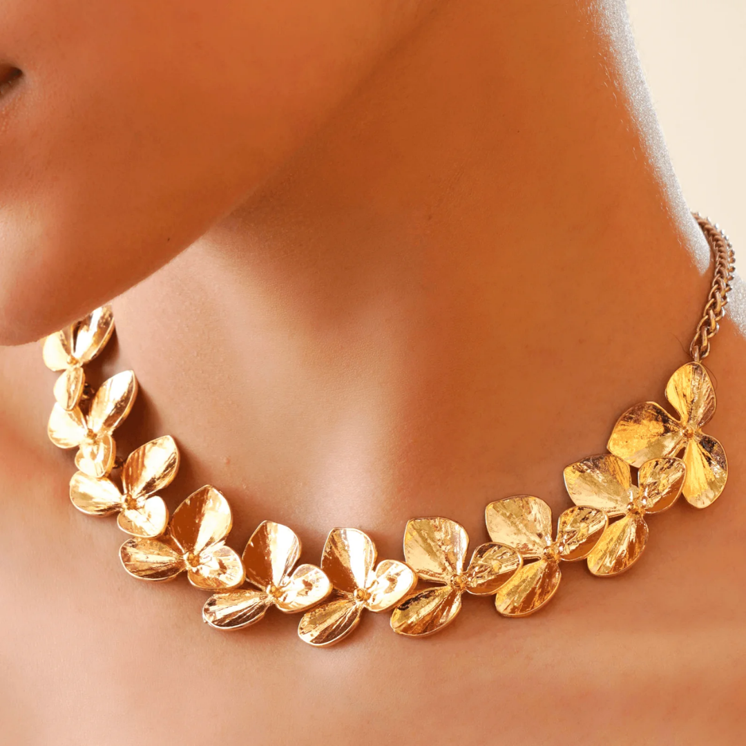 TFC Pretty Petal Gold Plated Necklace
