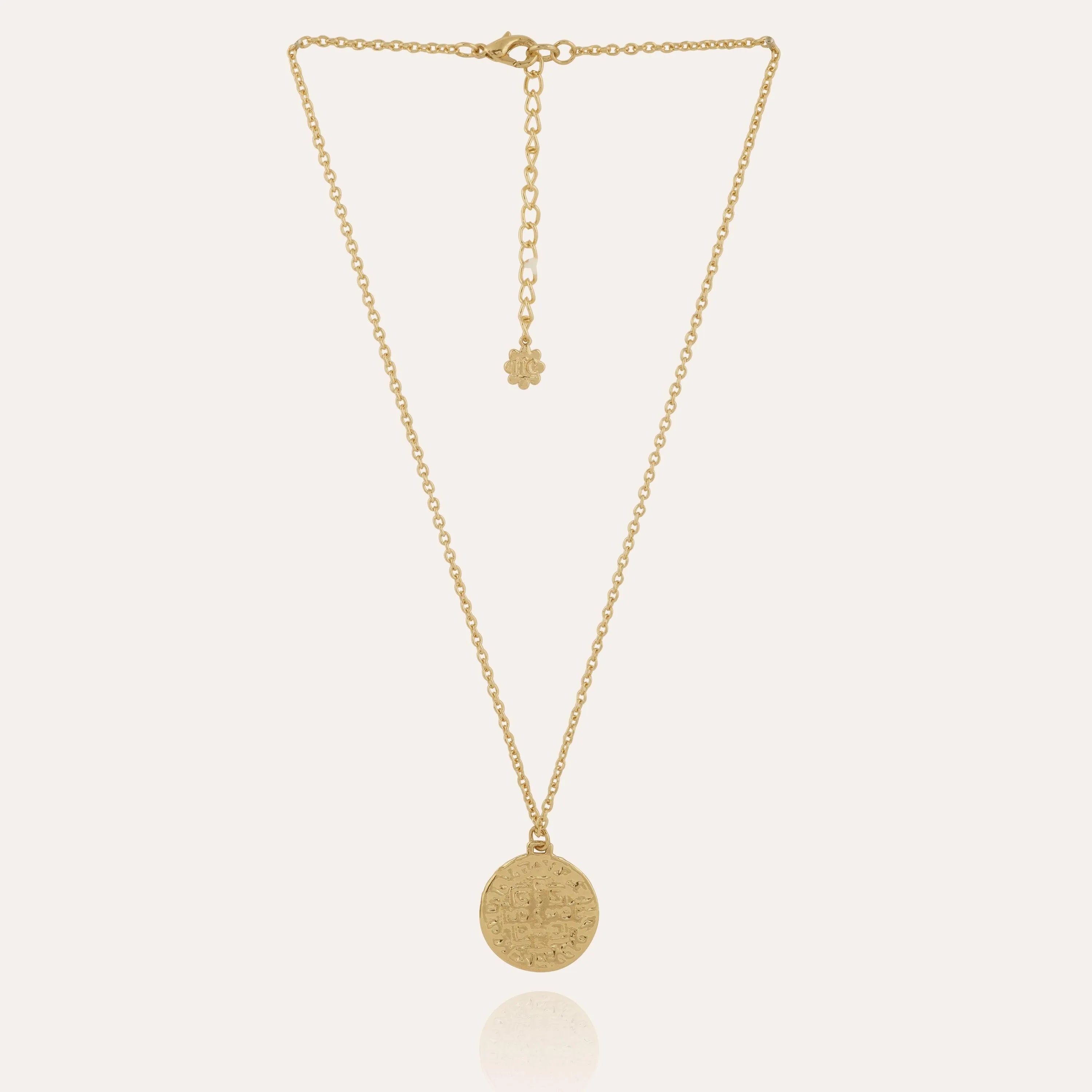 TFC Reversible Coin Gold Plated Pendant Necklace-Enhance your elegance with our collection of gold-plated necklaces for women. Choose from stunning pendant necklaces, chic choker necklaces, and trendy layered necklaces. Our sleek and dainty designs are both affordable and anti-tarnish, ensuring lasting beauty. Enjoy the cheapest fashion jewellery, lightweight and stylish- only at The Fun Company