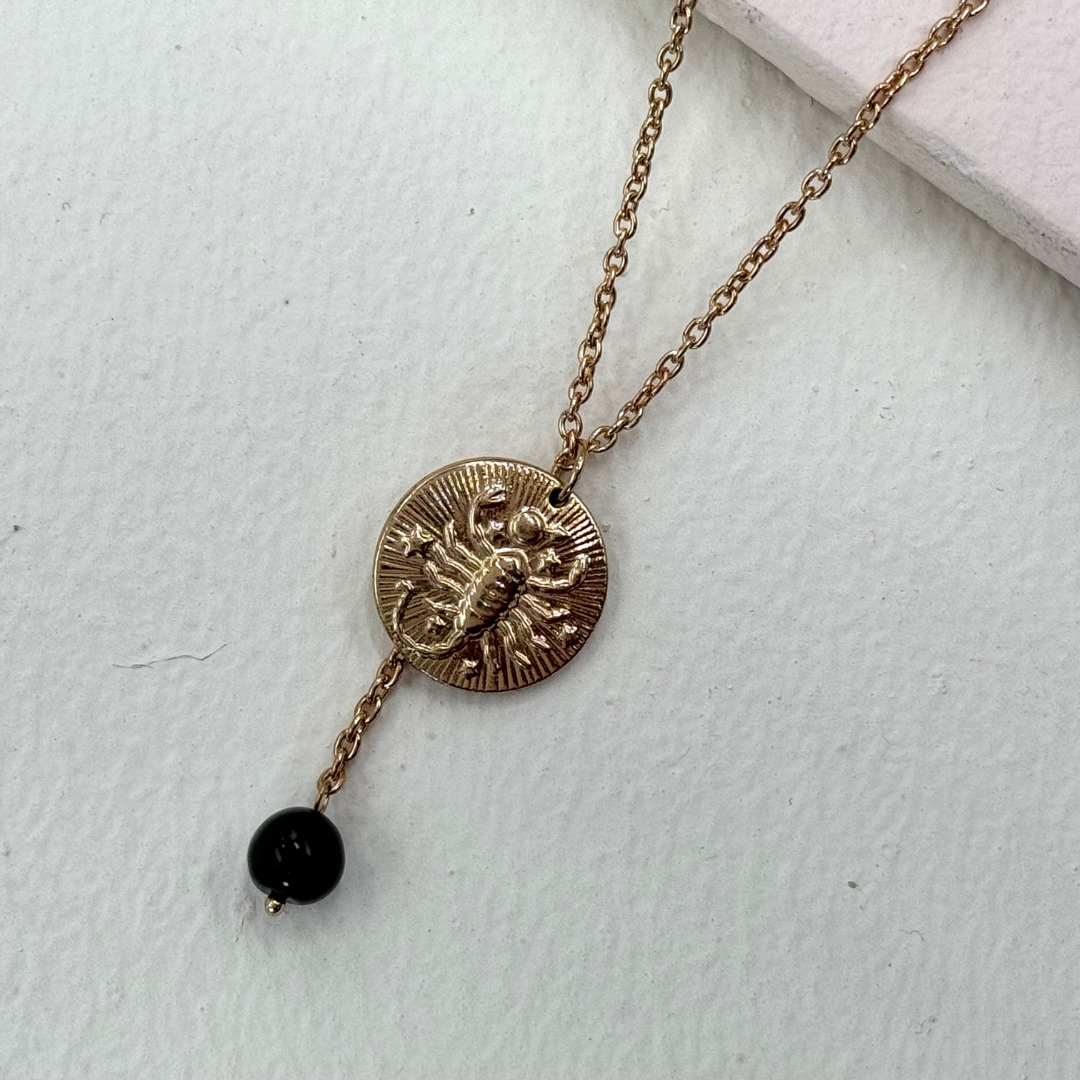 TFC Scorpio Zodiac Gold Plated Pendant Necklace