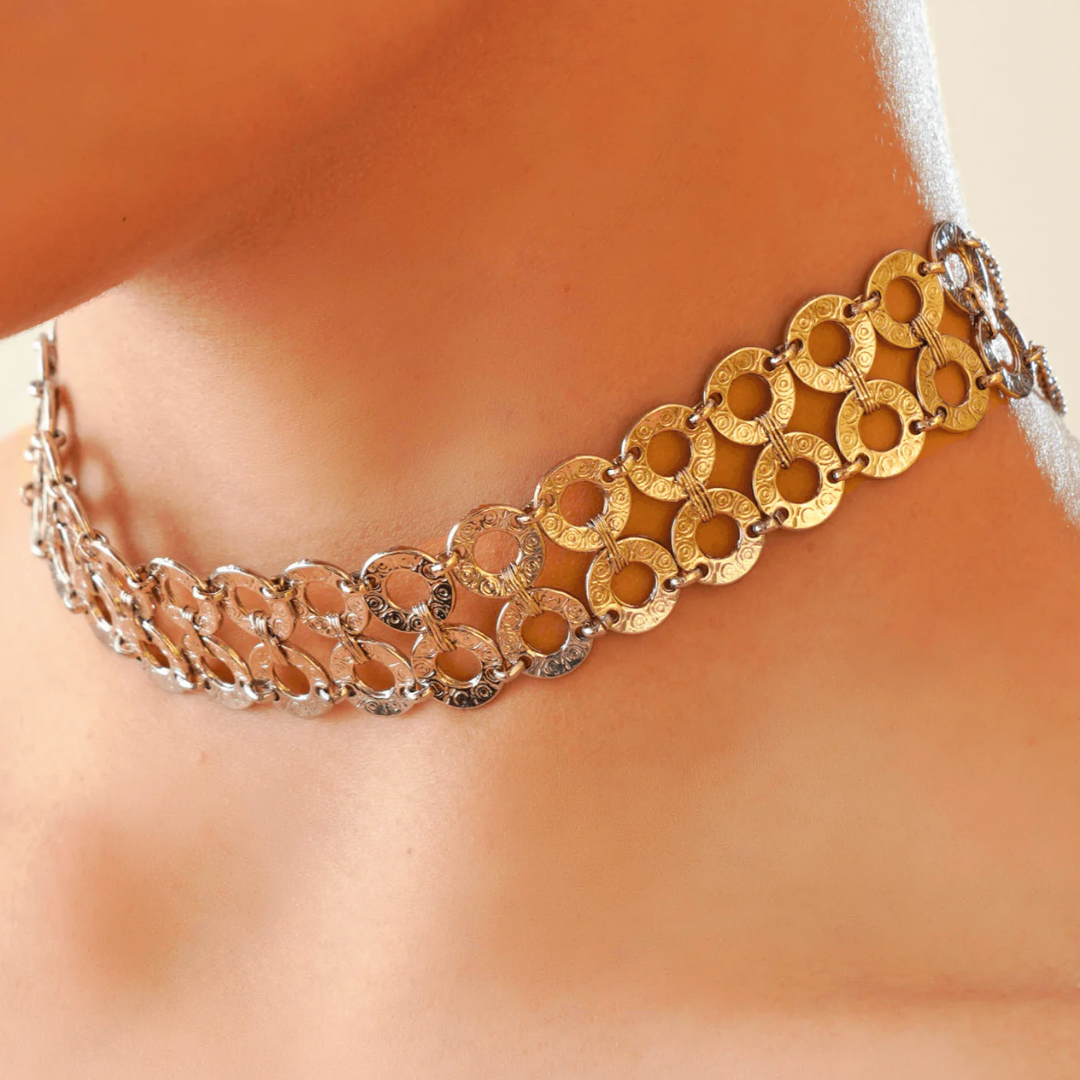 TFC Silver Plated Choker Necklace