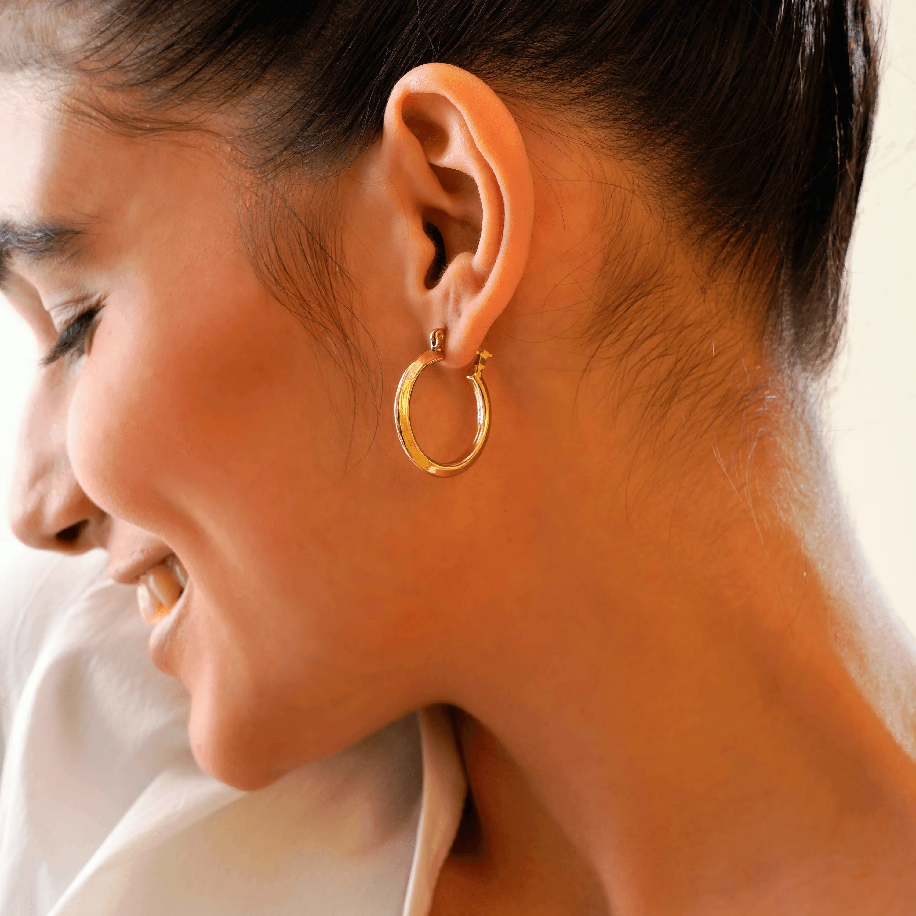 TFC Sprinkle Gold Plated Hoop Earrings