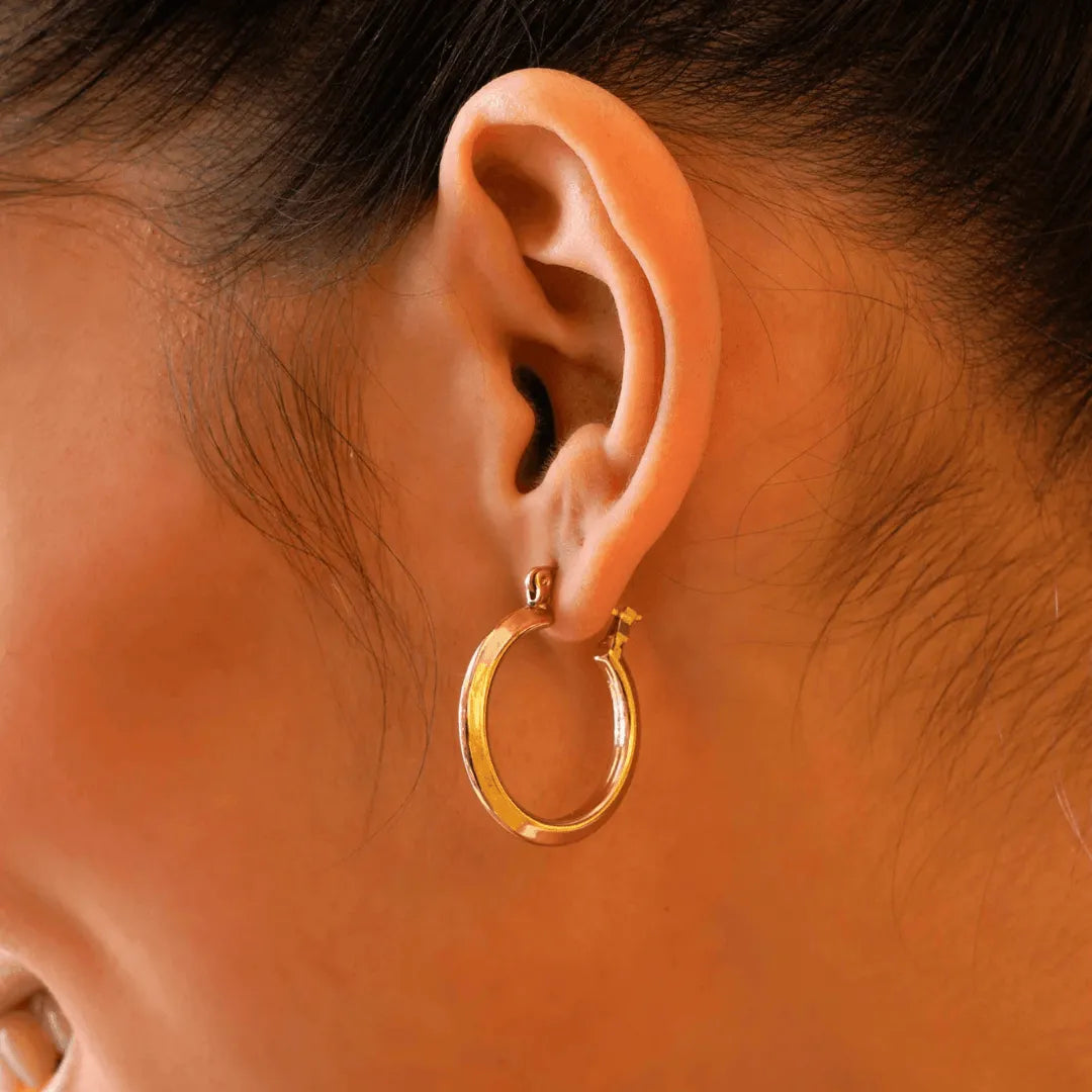 TFC Sprinkle Gold Plated Hoop Earrings