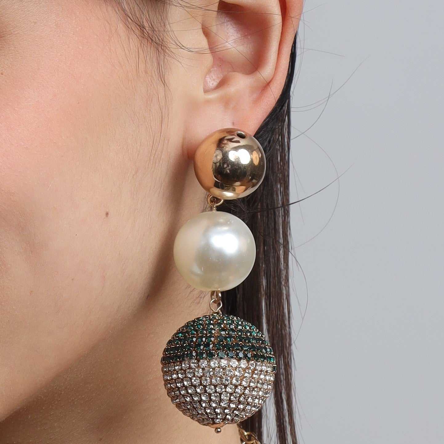 TFC Stunning Ball Bold Bead Dangler Earrings