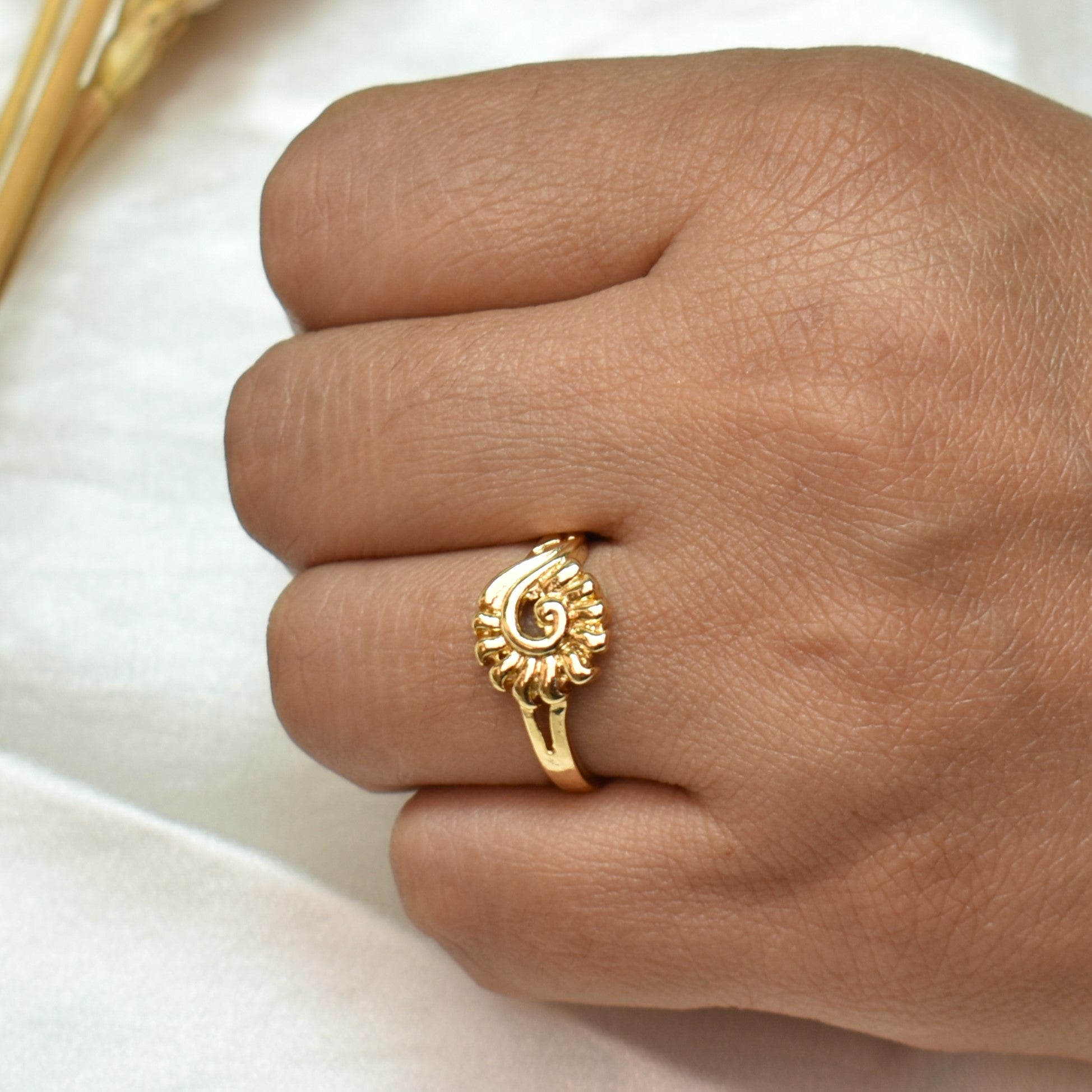 TFC Sunshine Rays Gold Plated Ring