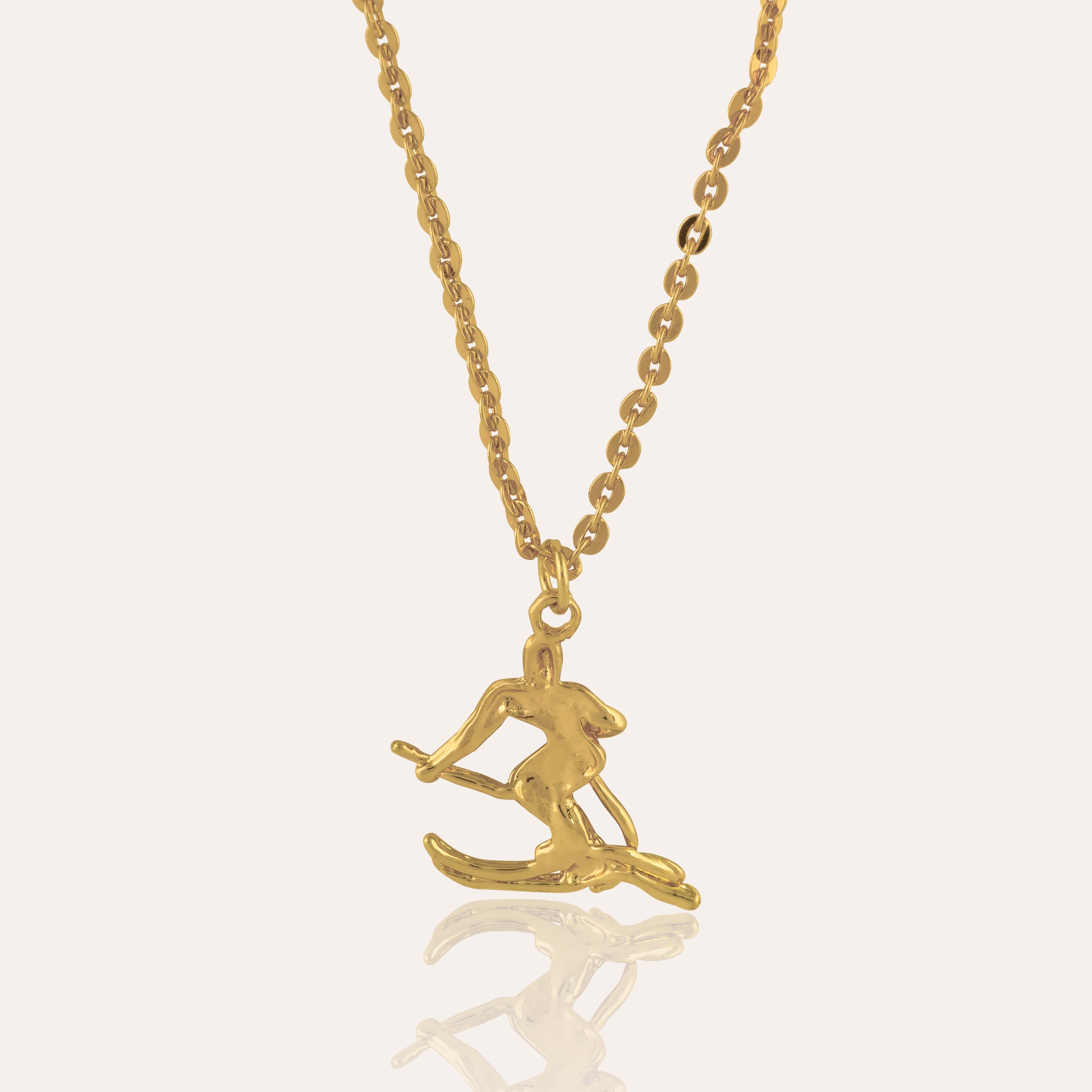 TFC Surfer Gold Plated Pendant Necklace-Enhance your elegance with our collection of gold-plated necklaces for women. Choose from stunning pendant necklaces, chic choker necklaces, and trendy layered necklaces. Our sleek and dainty designs are both affordable and anti-tarnish, ensuring lasting beauty. Enjoy the cheapest fashion jewellery, lightweight and stylish- only at The Fun Company