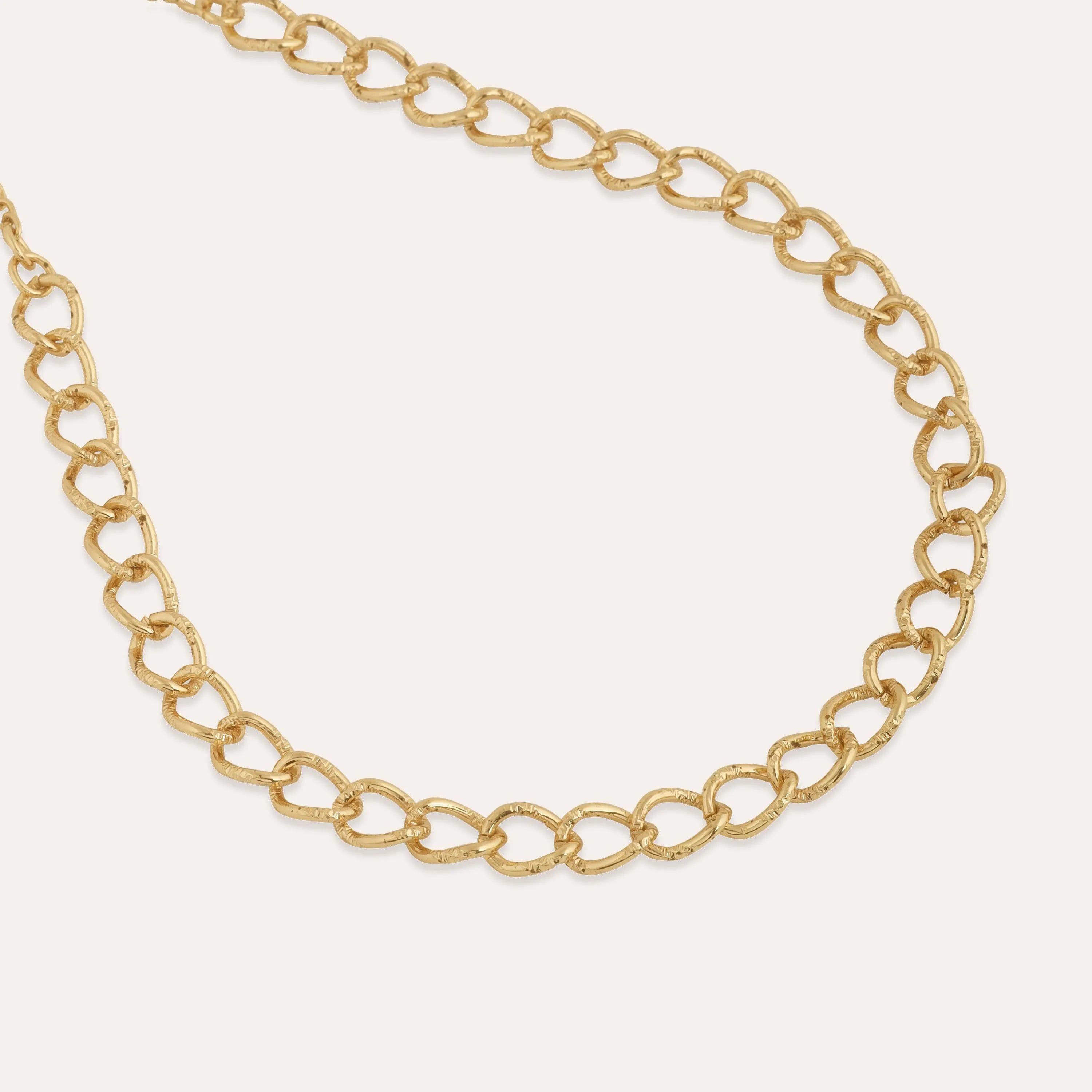 TFC Turino Luxury Gold Plated Chain Necklace-Enhance your elegance with our collection of gold-plated necklaces for women. Choose from stunning pendant necklaces, chic choker necklaces, and trendy layered necklaces. Our sleek and dainty designs are both affordable and anti-tarnish, ensuring lasting beauty. Enjoy the cheapest fashion jewellery, lightweight and stylish- only at The Fun Company