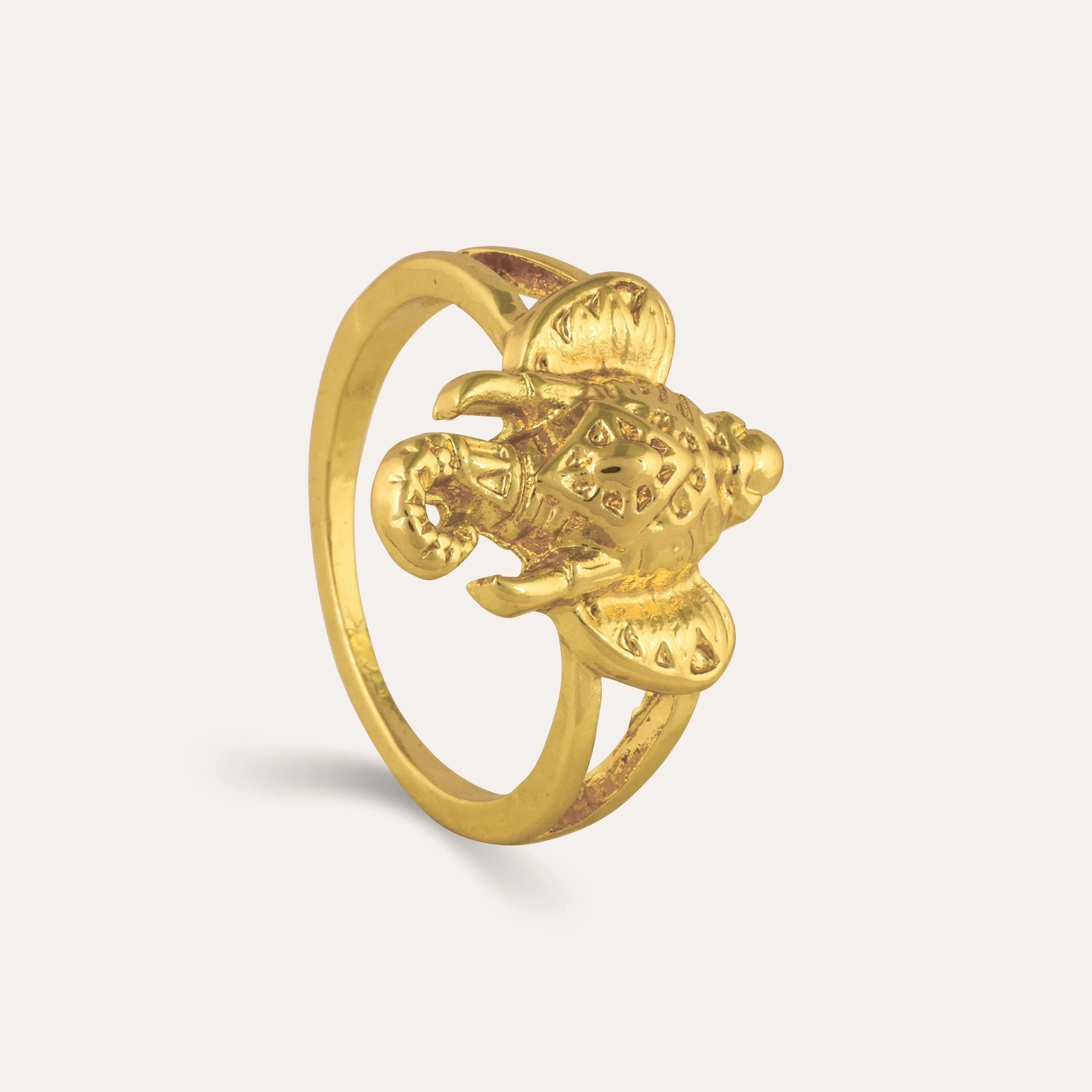 TFC Tusk Tales 24K Gold Plated Ring