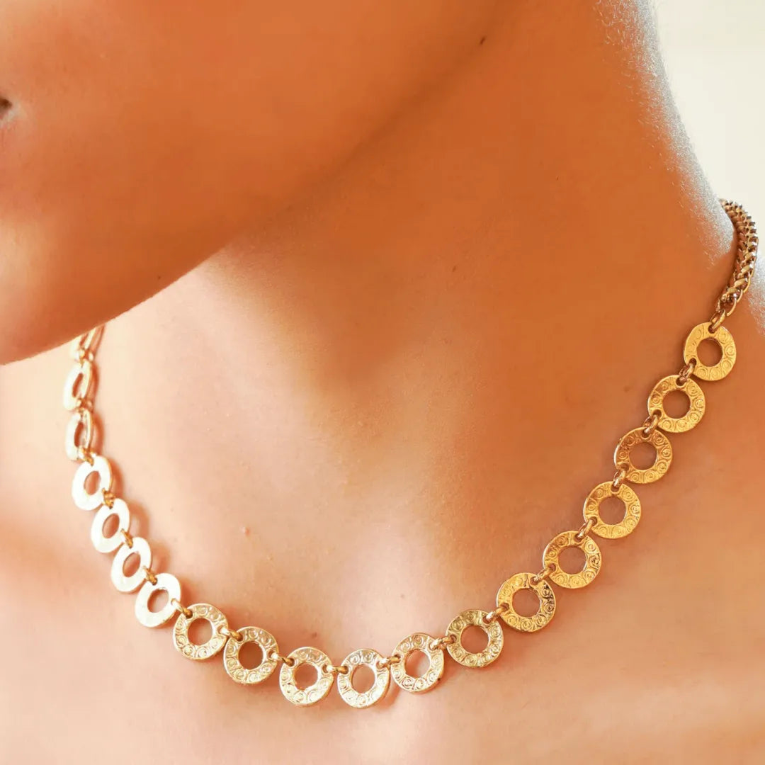 TFC Twinkle Gold Plated Choker Necklace