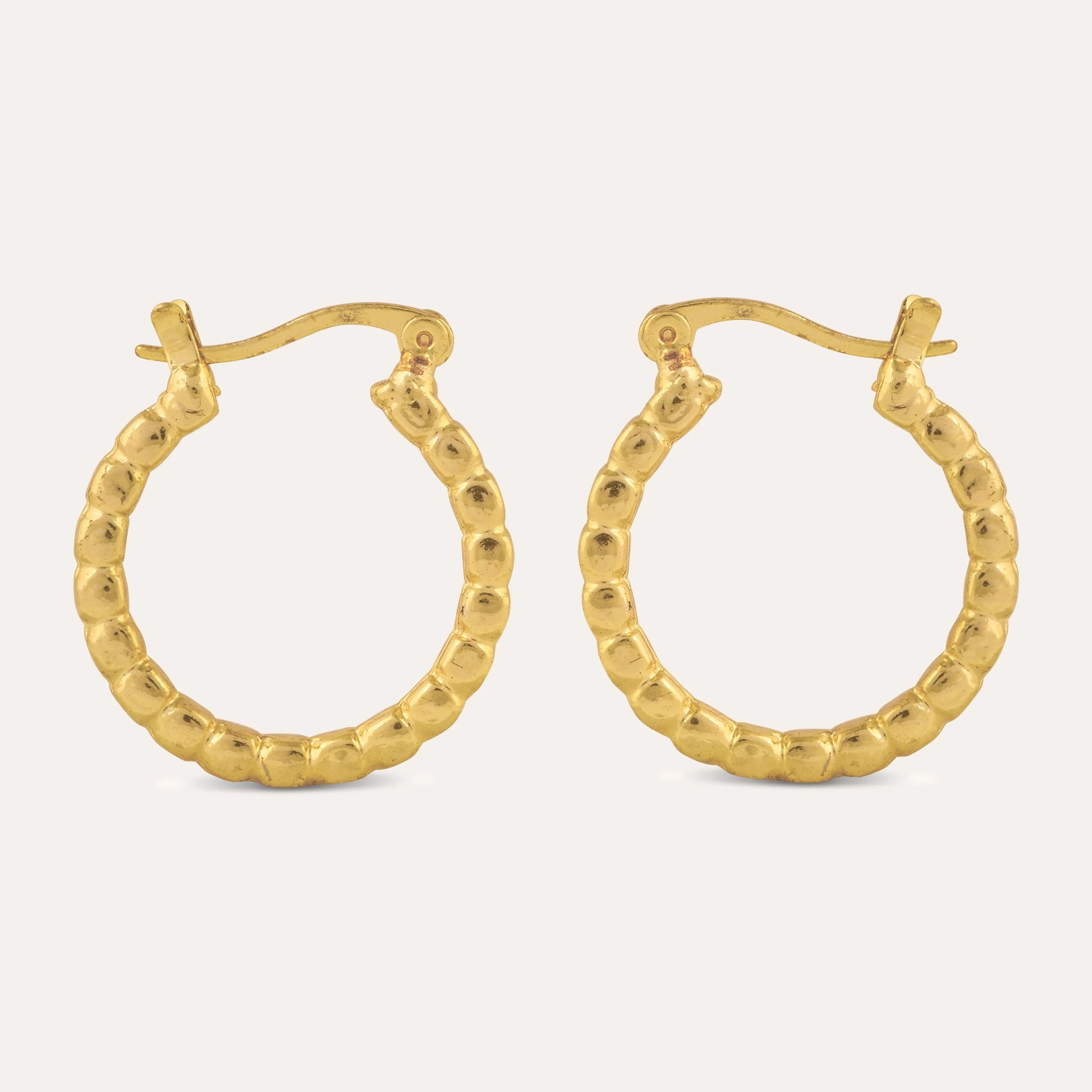 TFC Versatile Small Gold Plated Hoop Earrings