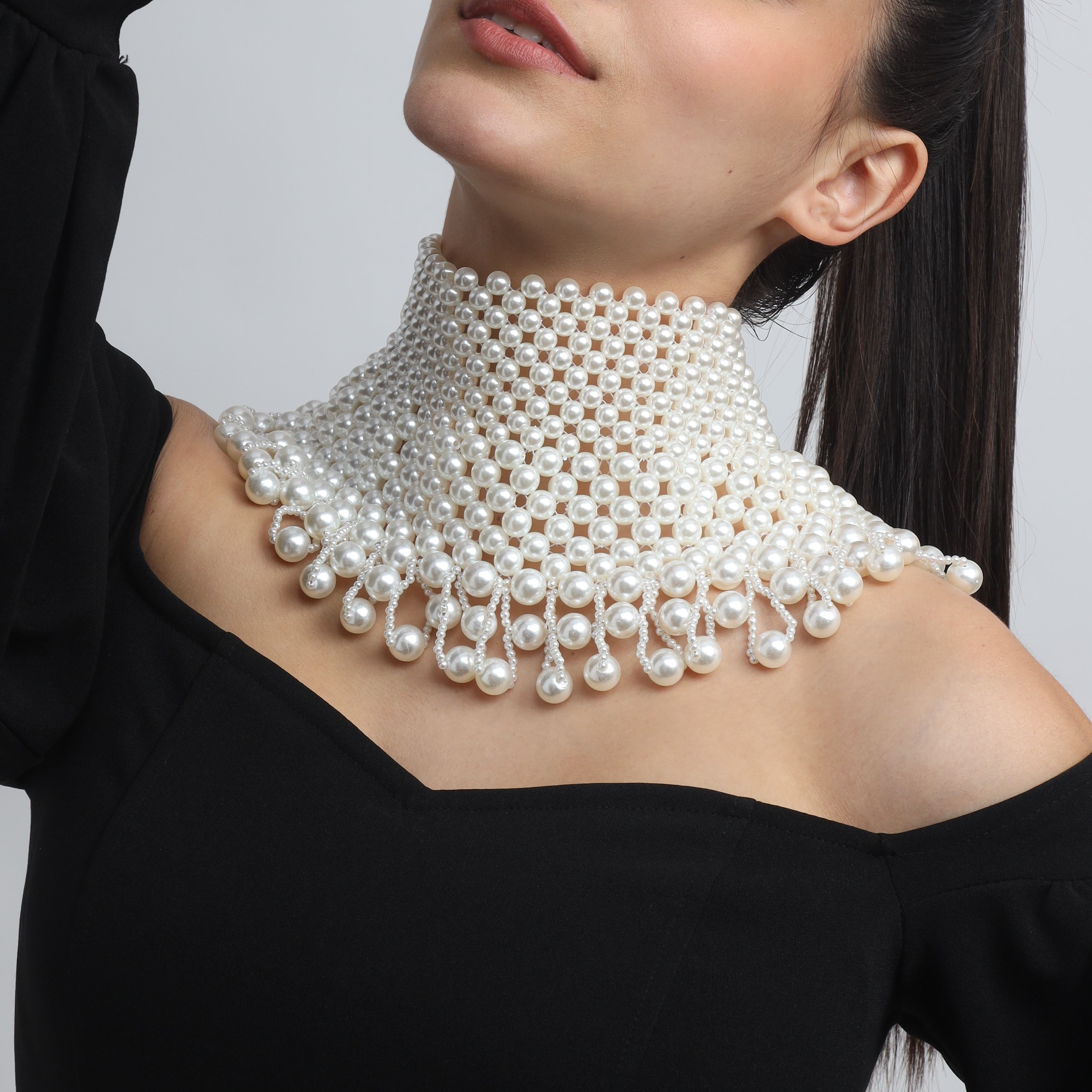 TFC Deepika Cleopatra Pearl Choker Necklace