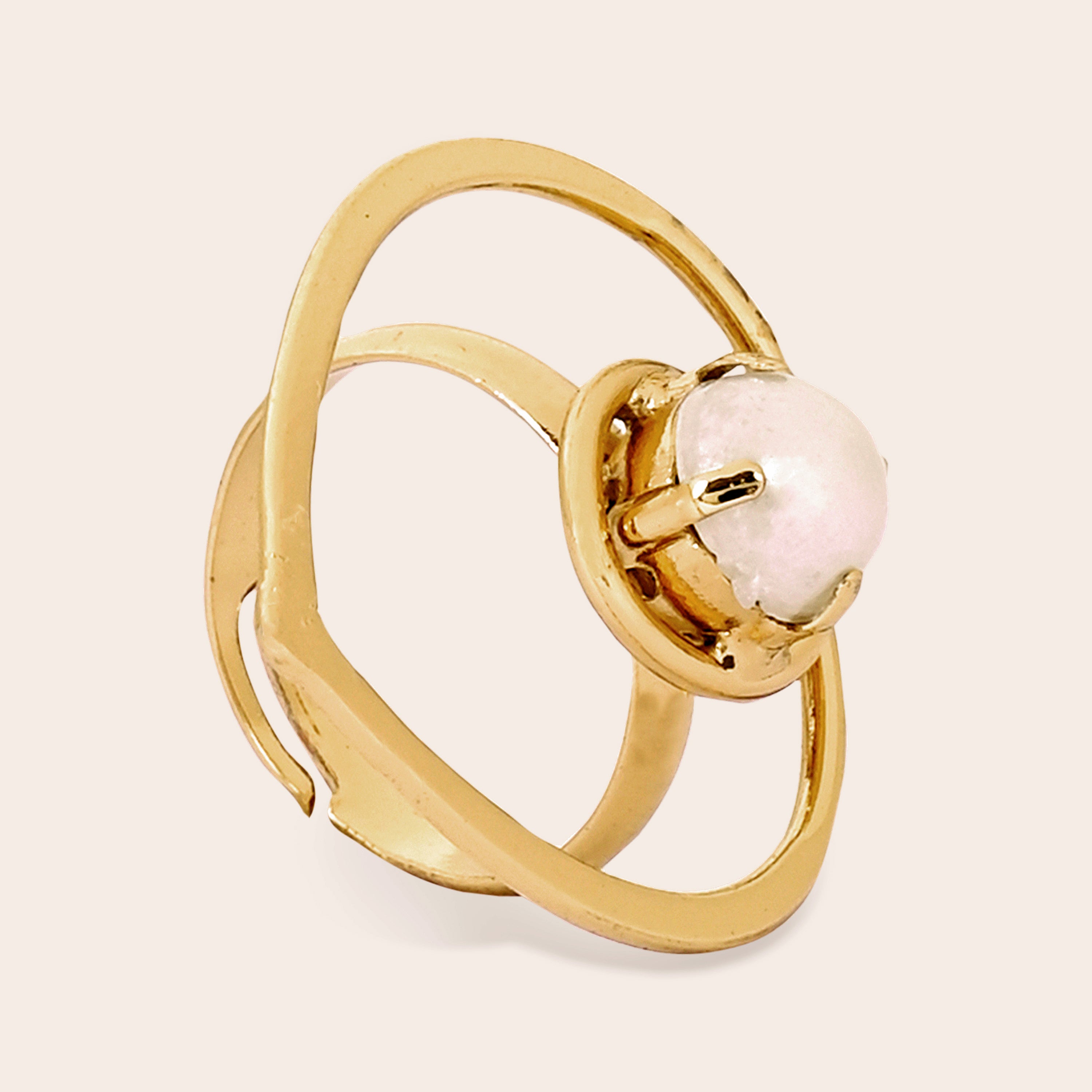 TFC Hearty Love gold plated adjustable ring-Elevate your style with our exquisite collection of gold-plated adjustable rings for women, including timeless signet rings. Explore cheapest fashion jewellery designs with anti-tarnish properties, all at The Fun Company with a touch of elegance