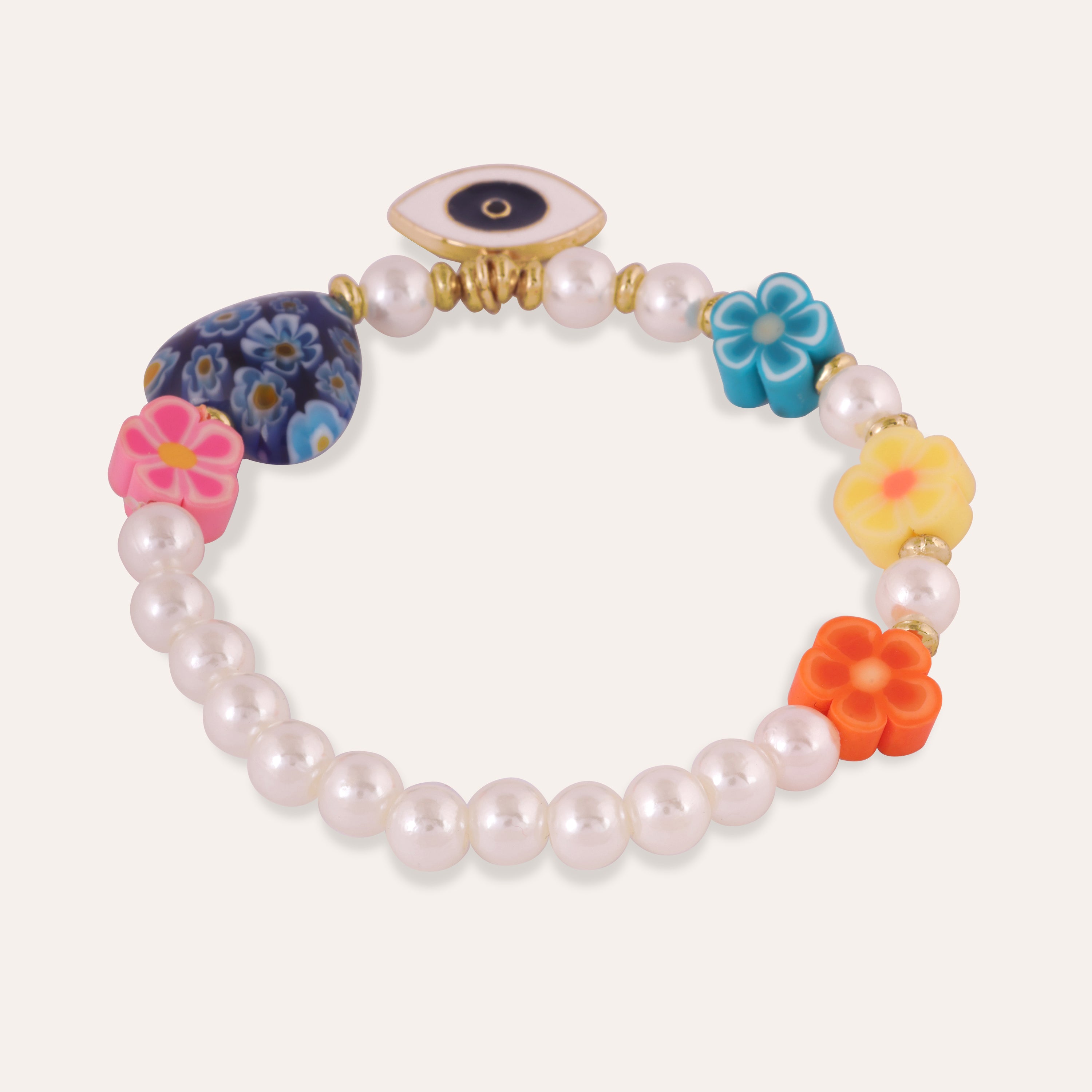 TFC Y2K Multicolor Pearl Beaded bracelet-Discover our stunning collection of stylish bracelets for women, featuring exquisite pearl bracelets, handcrafted beaded bracelets, and elegant gold-plated designs. Enjoy cheapest anti-tarnish fashion jewellery and long-lasting brilliance only at The Fun Company