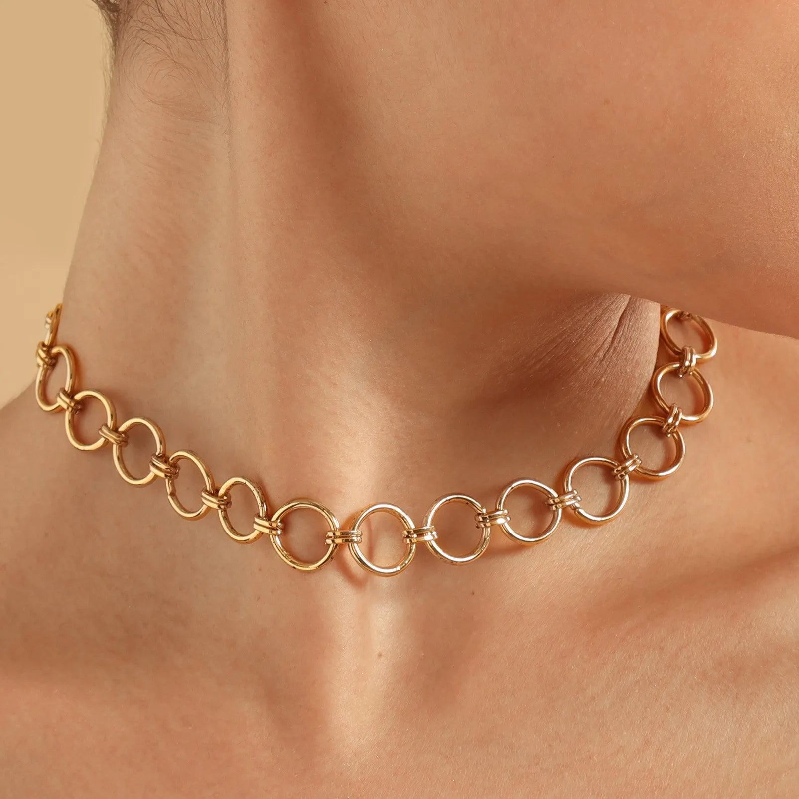 TFC Napoli Luxury Gold Plated Chain Necklace-Enhance your elegance with our collection of gold-plated necklaces for women. Choose from stunning pendant necklaces, chic choker necklaces, and trendy layered necklaces. Our sleek and dainty designs are both affordable and anti-tarnish, ensuring lasting beauty. Enjoy the cheapest fashion jewellery, lightweight and stylish- only at The Fun Company