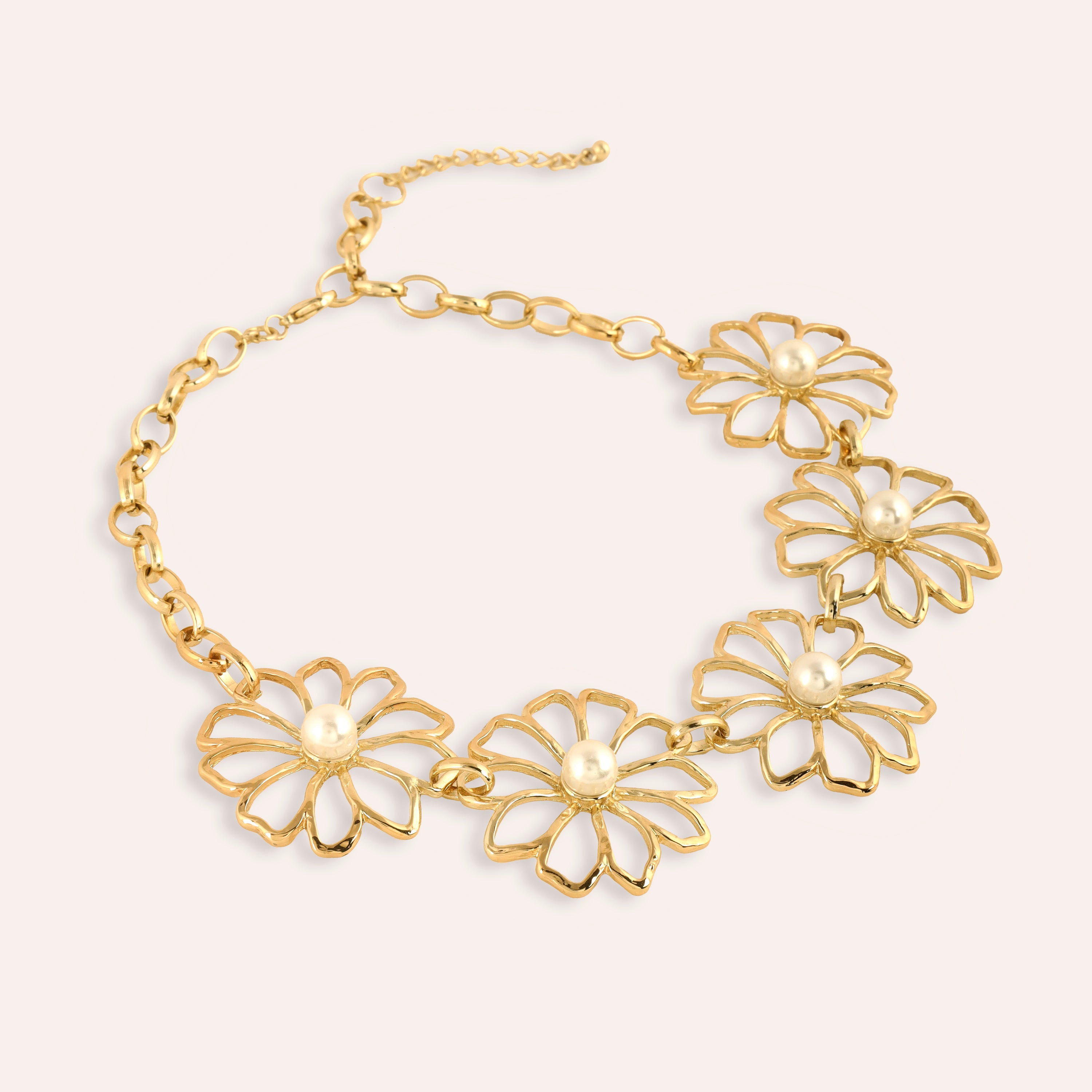 TFC Poppy Petal Gold Plated Necklace-Enhance your elegance with our collection of gold-plated necklaces for women. Choose from stunning pendant necklaces, chic choker necklaces, and trendy layered necklaces. Our sleek and dainty designs are both affordable and anti-tarnish, ensuring lasting beauty. Enjoy the cheapest fashion jewellery, lightweight and stylish- only at The Fun Company