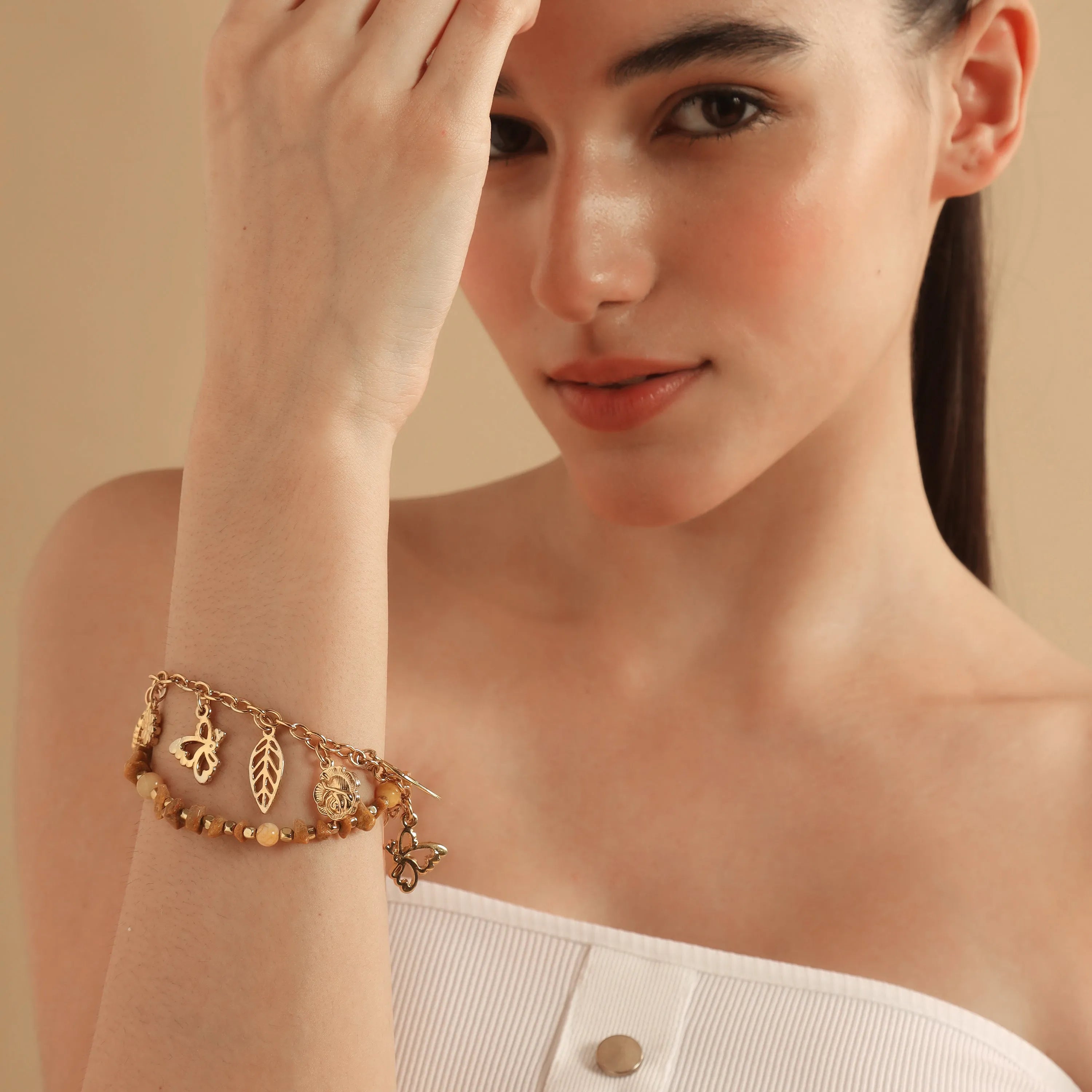 Buy the Rose Gold Flash-Pin Bracelet - Silberry