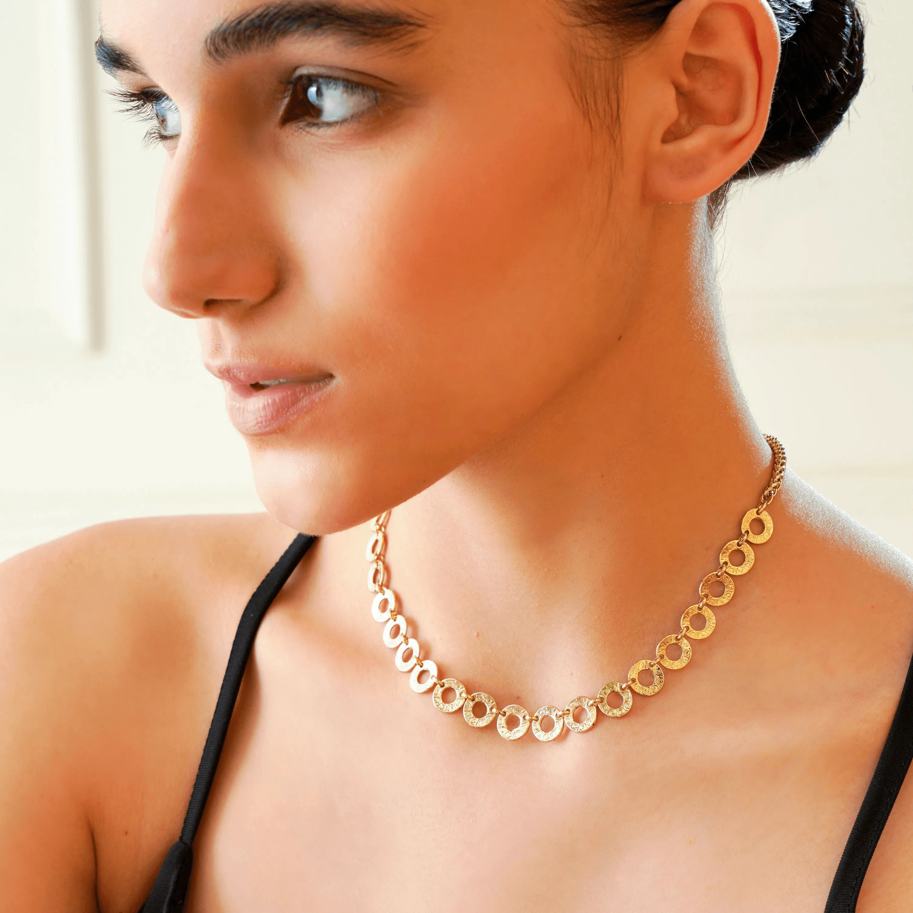 TFC Twinkle Gold Plated Choker Necklace