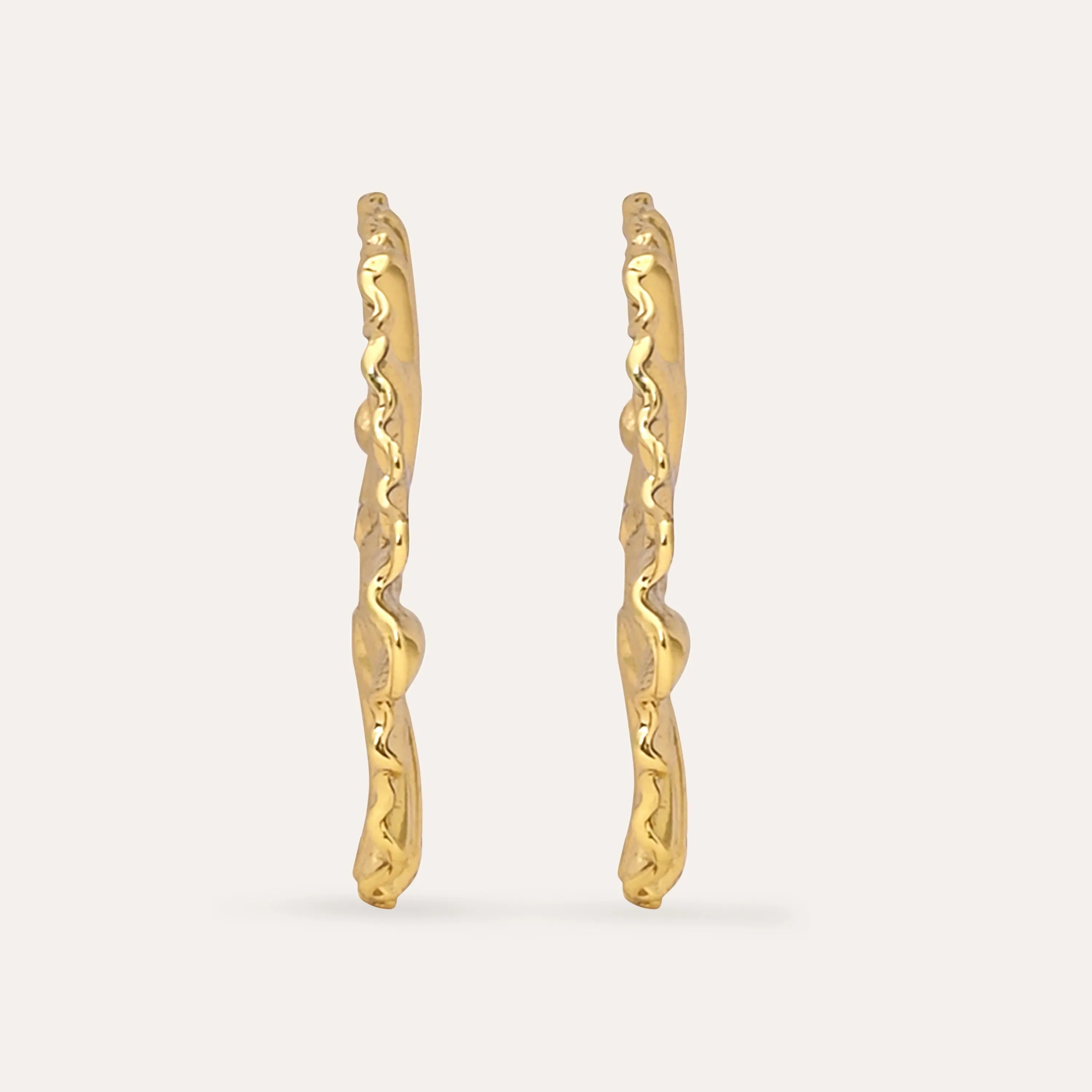 TFC Fanny Gold Plated Hoop Earrings- Discover daily wear gold earrings including stud earrings, hoop earrings, and pearl earrings, perfect as earrings for women and earrings for girls.Find the cheapest fashion jewellery which is anti-tarnis​h only at The Fun company