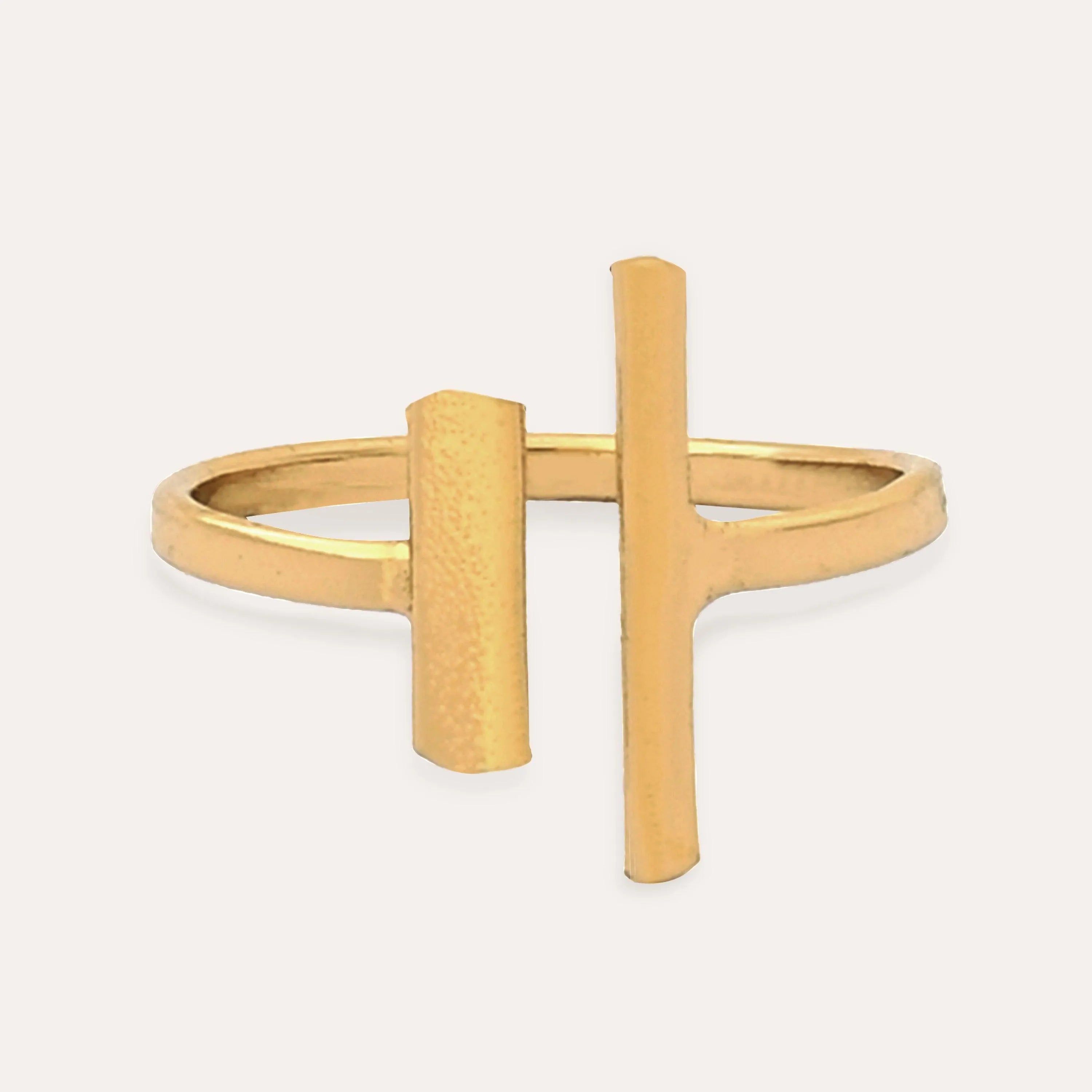 TFC Zipzap gold plated ring-Elevate your style with our exquisite collection of gold-plated adjustable rings for women, including timeless signet rings. Explore cheapest fashion jewellery designs with anti-tarnish properties, all at The Fun Company with a touch of elegance