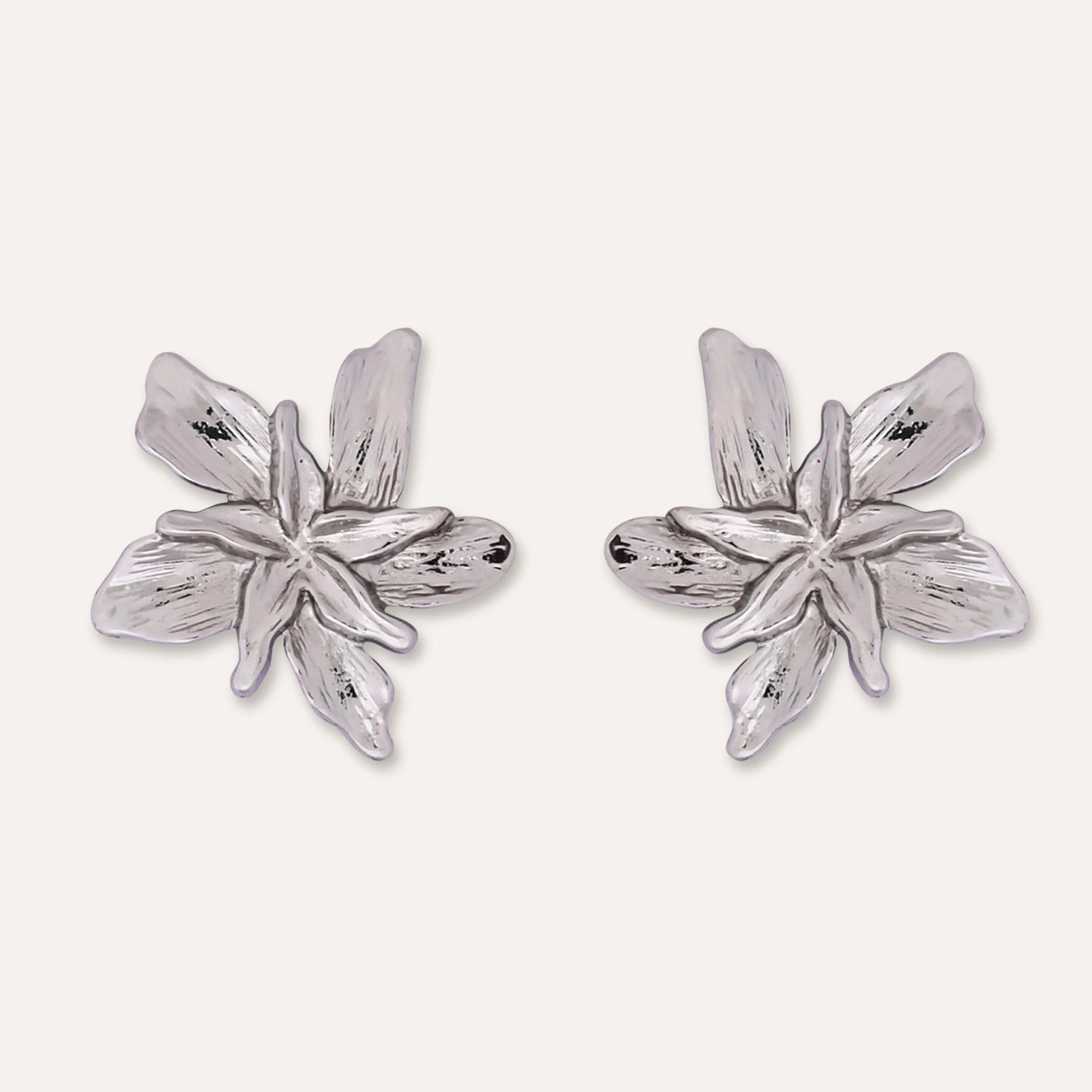 TFC Pretty Posy Silver Plated Stud Earrings-Discover daily wear gold earrings including stud earrings, hoop earrings, and pearl earrings, perfect as earrings for women and earrings for girls.Find the cheapest fashion jewellery which is anti-tarnis​h only at The Fun company