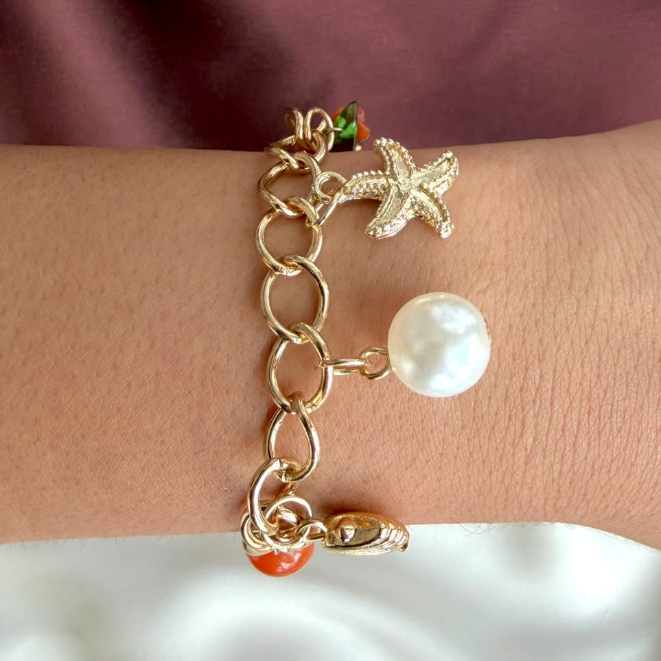 TFC Tango Star Gold Plated Chain Bracelet