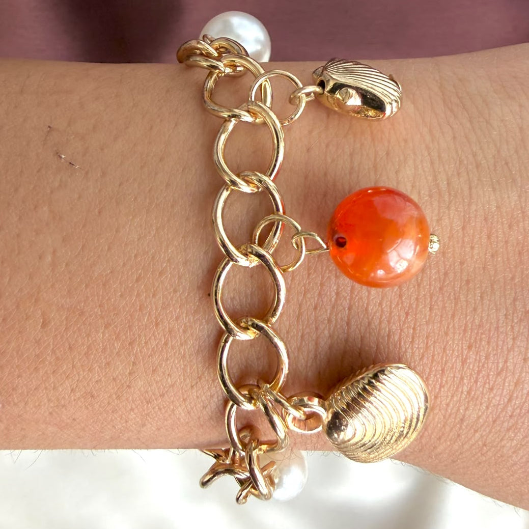 TFC Tango Star Gold Plated Chain Bracelet