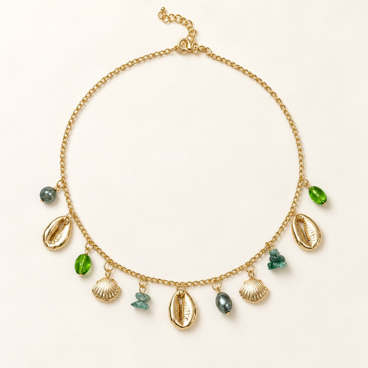 TFC Tidal Gold Plated Pendant Chain Necklace