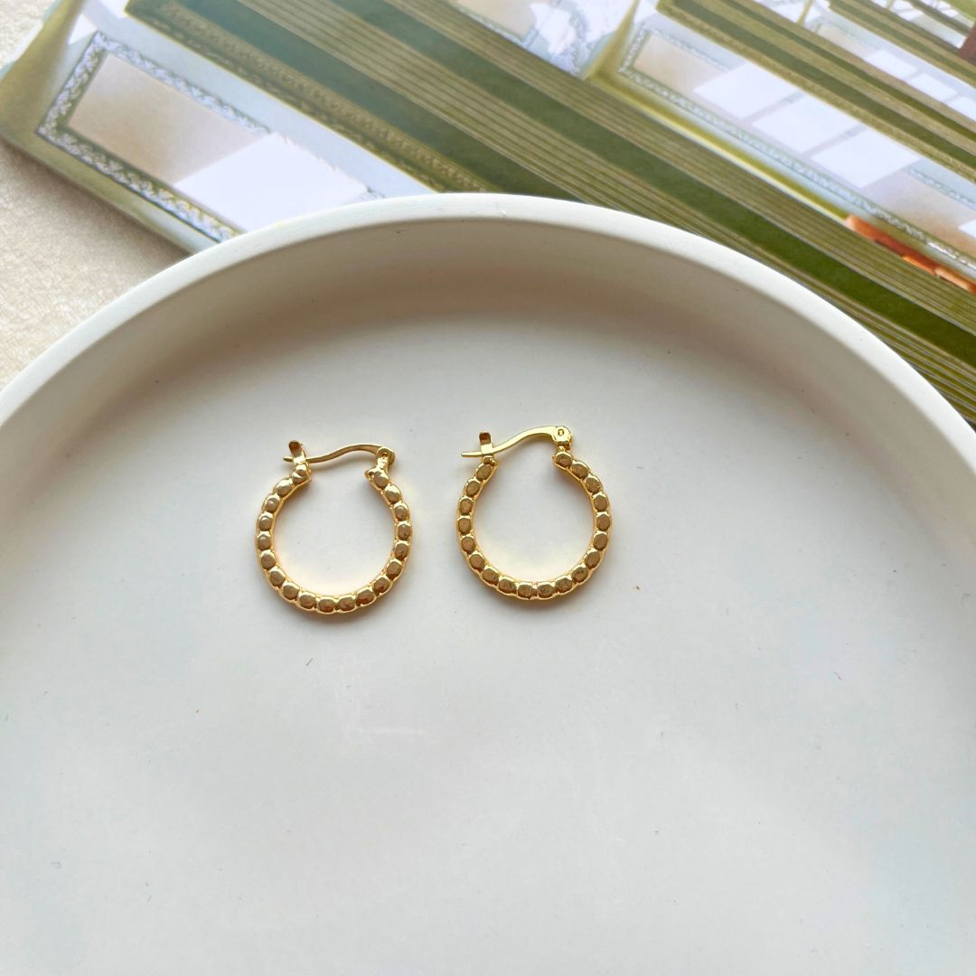 TFC Versatile Small Gold Plated Hoop Earrings