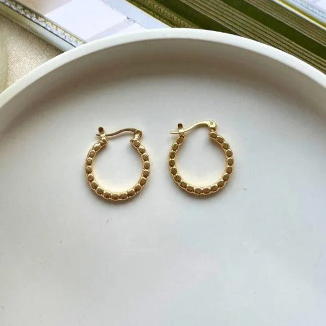 TFC Versatile Small Gold Plated Hoop Earrings