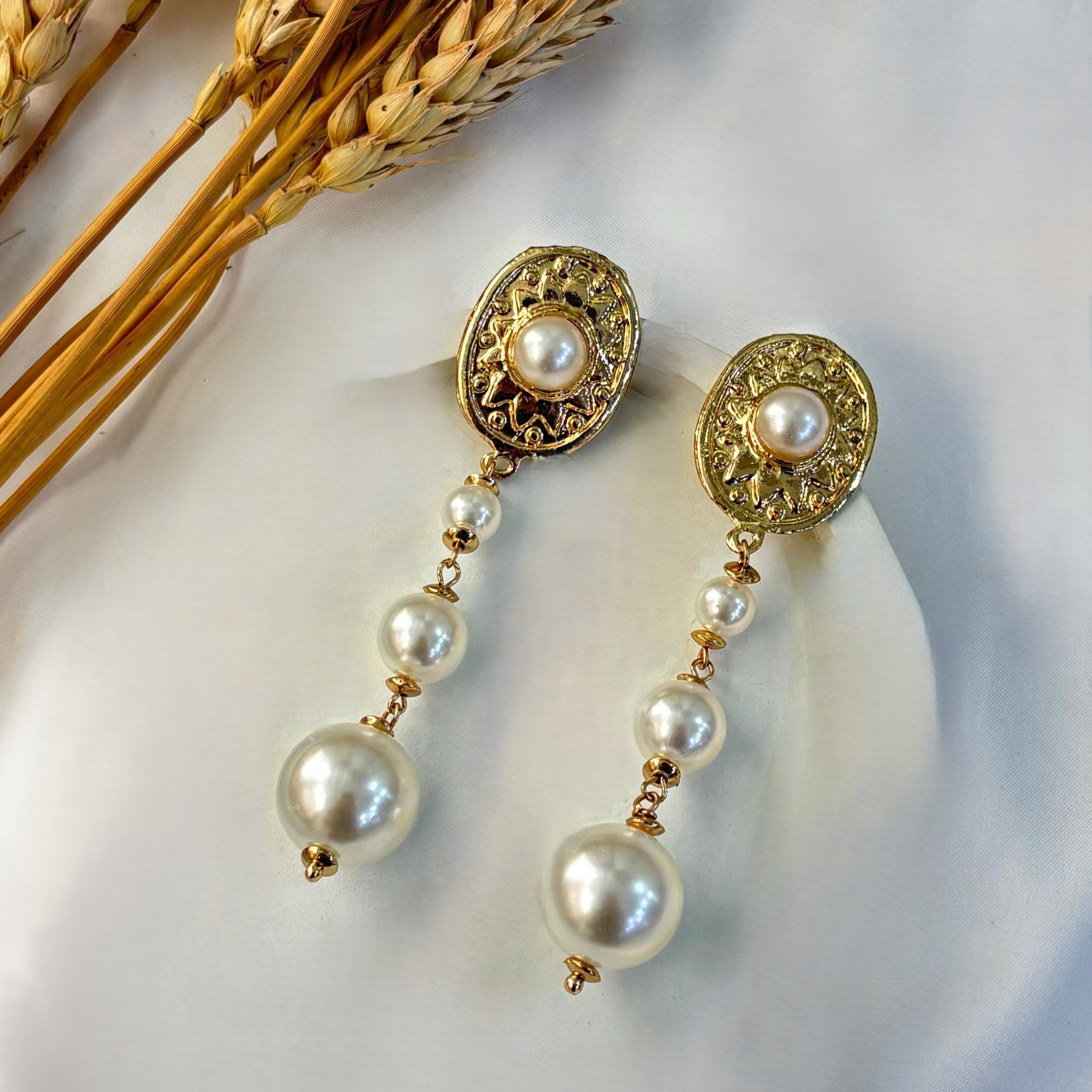 TFC Radiant Pearl Trio Earrings