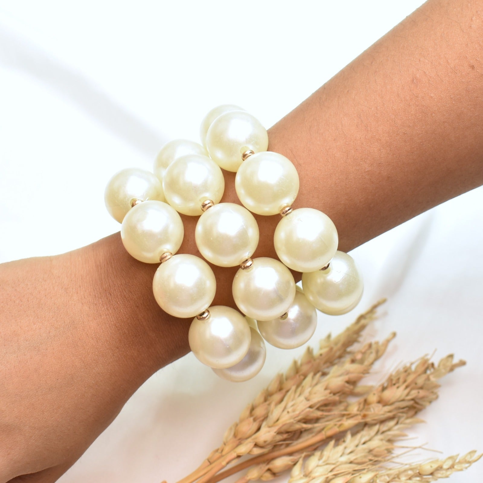 TFC Trio Of Pearl Beaded Bracelet (set of 3)