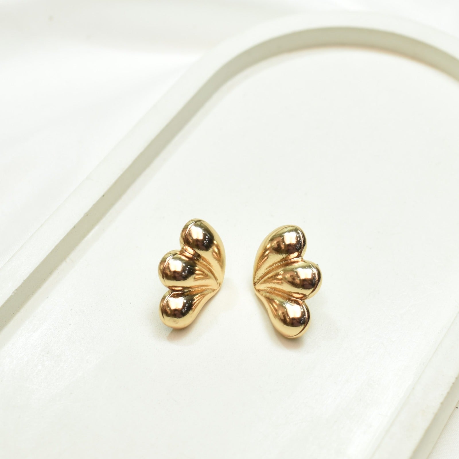 TFC Devine Wings Gold Plated Stud Earrings