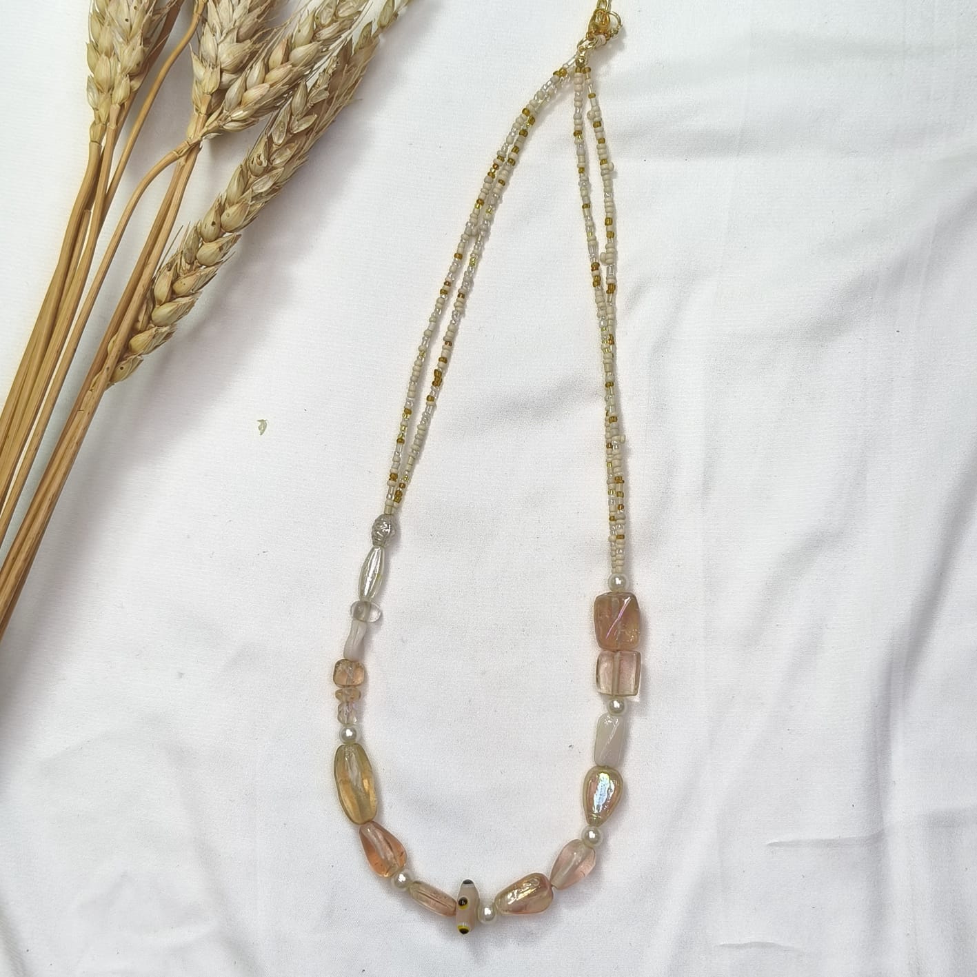 TFC Peach Love Gold Plated Layered Necklace