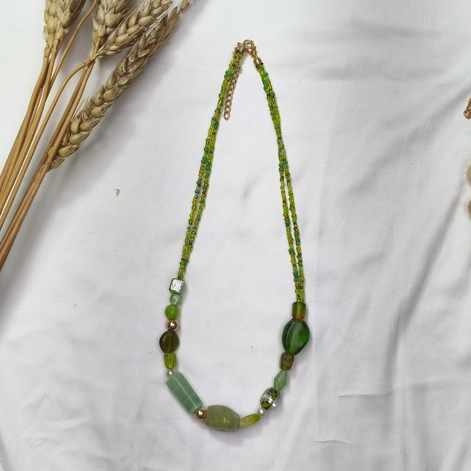 TFC Lucky Green Gold Plated Necklace