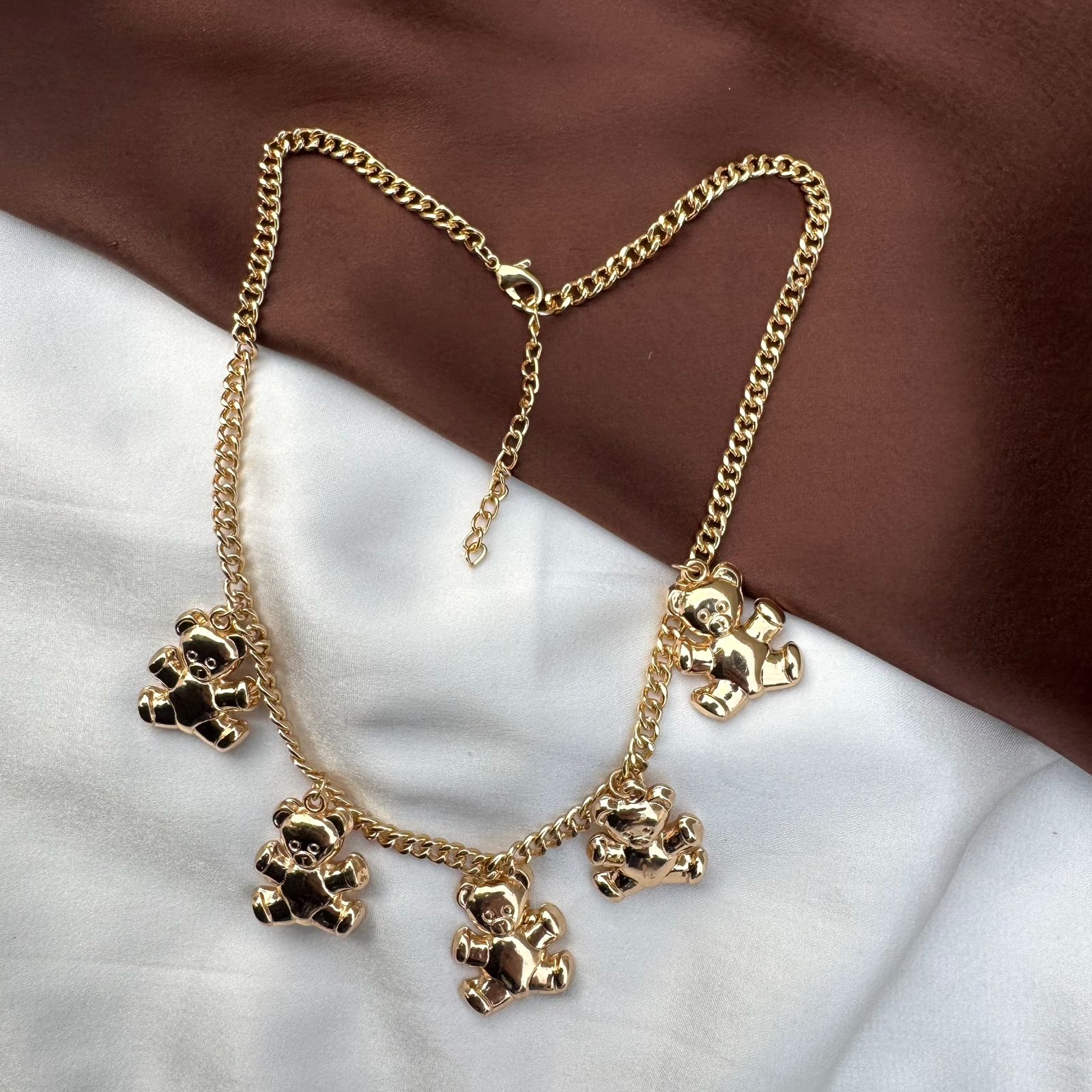 TFC Cute Teddy Gold Plated Necklace