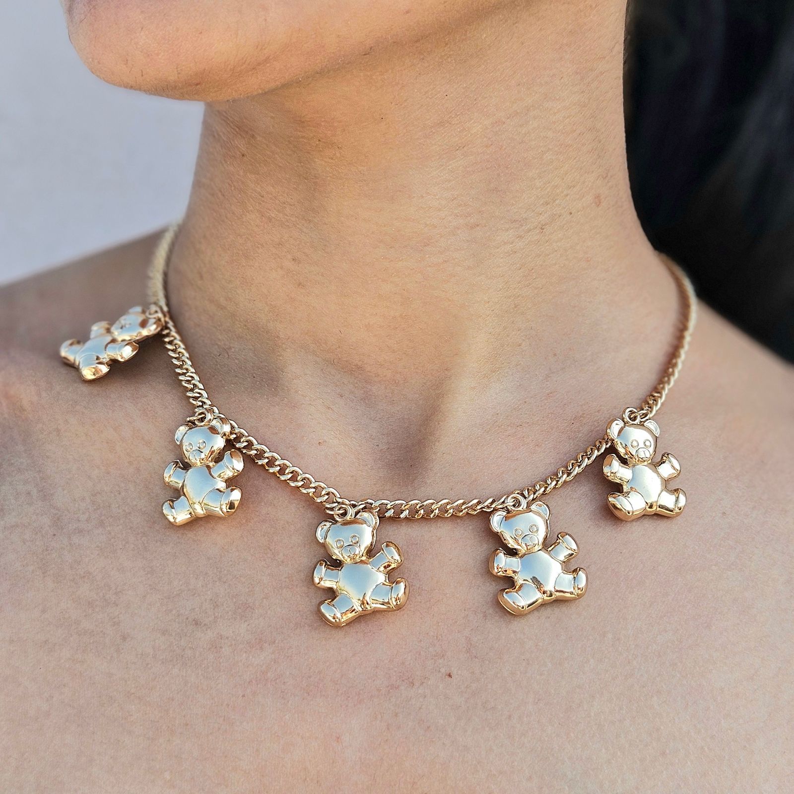 TFC Cute Teddy Gold Plated Necklace